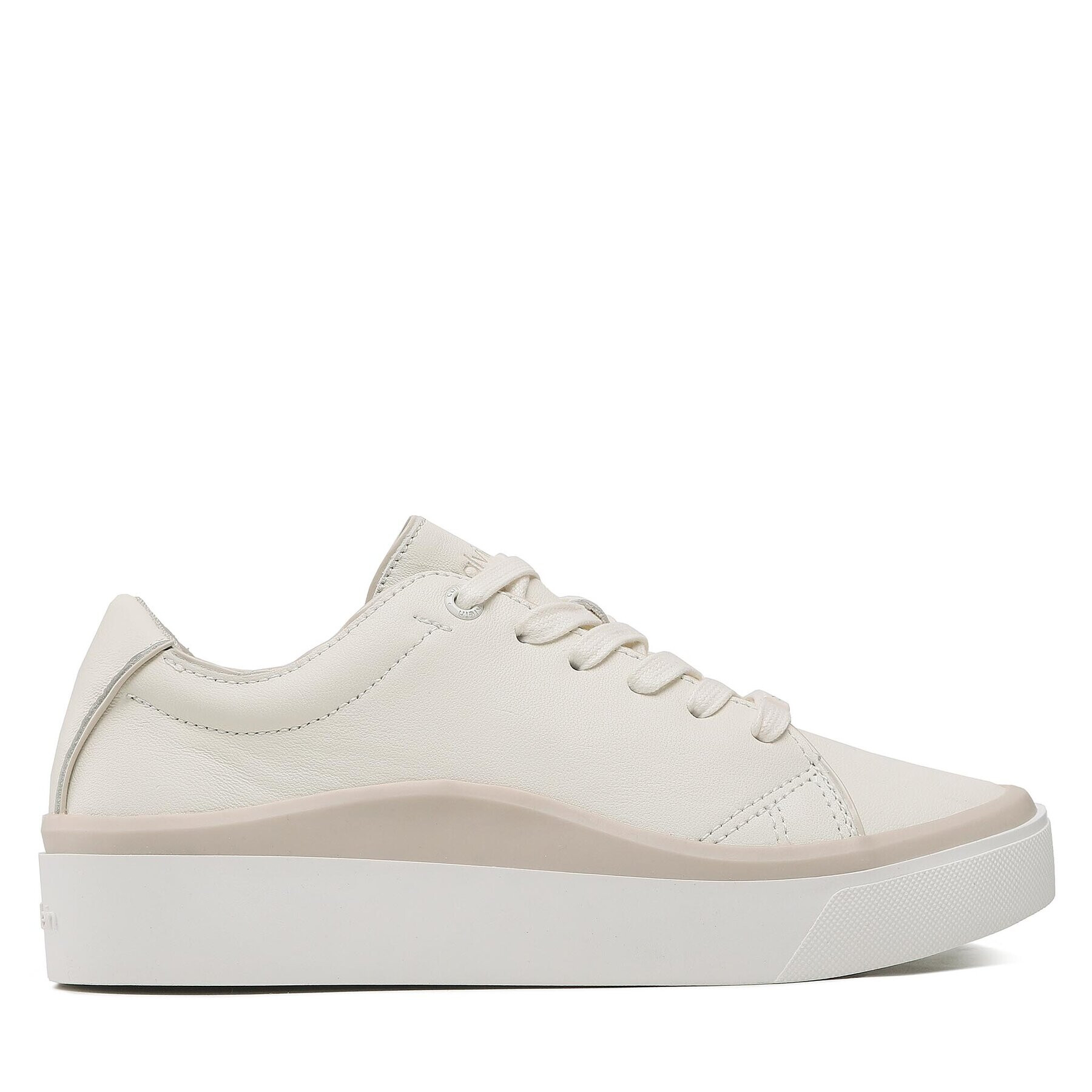 Calvin Klein Сникърси Cupsole Wave Lace Up HW0HW01349 Бежов - Pepit.bg