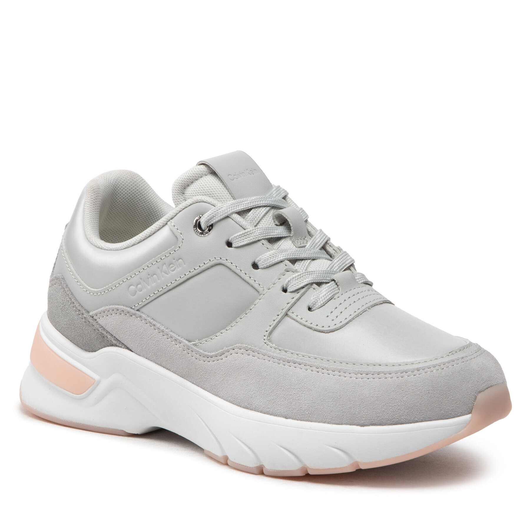 Calvin Klein Сникърси Elevated Runner Lace Up HW0HW01218 Сив - Pepit.bg