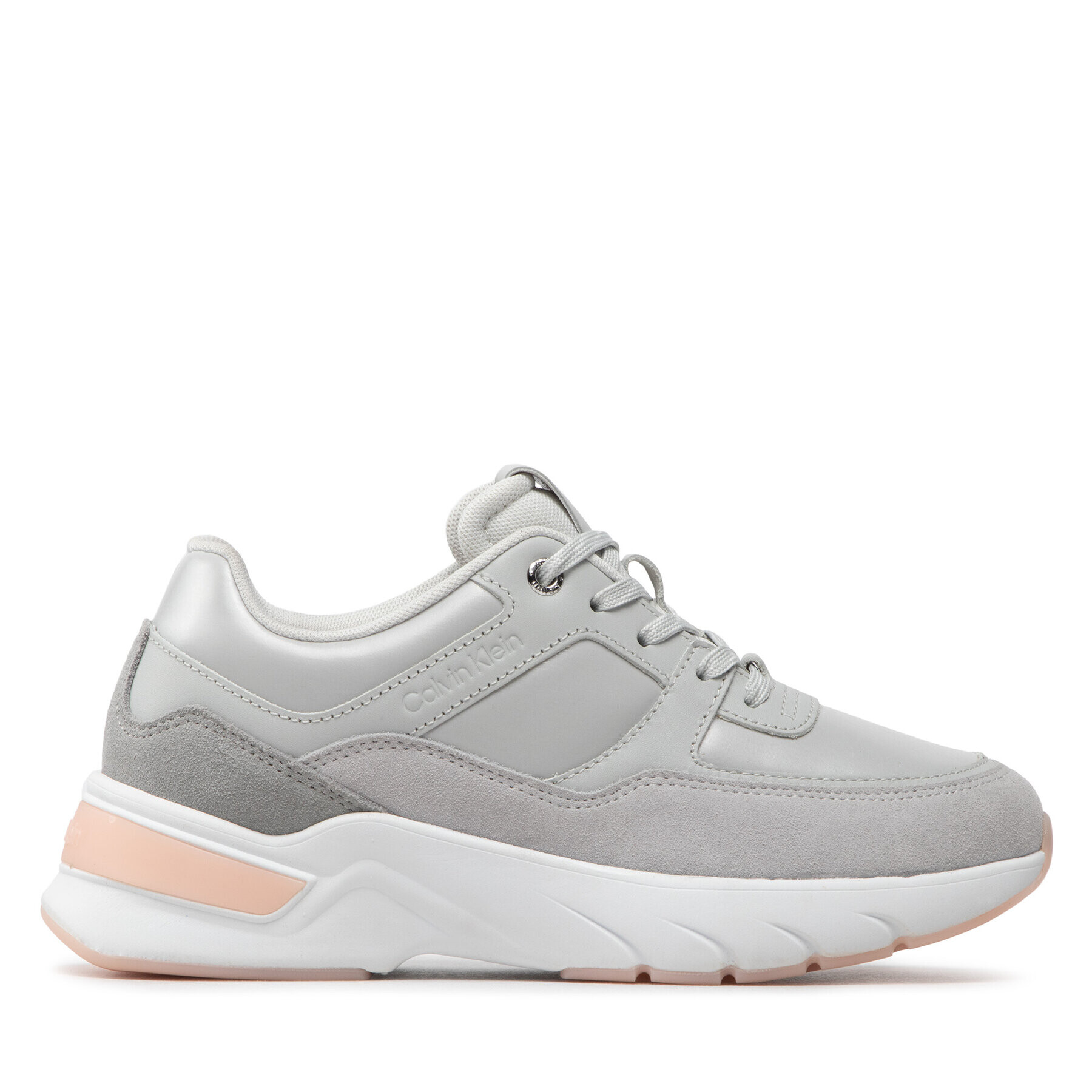 Calvin Klein Сникърси Elevated Runner Lace Up HW0HW01218 Сив - Pepit.bg