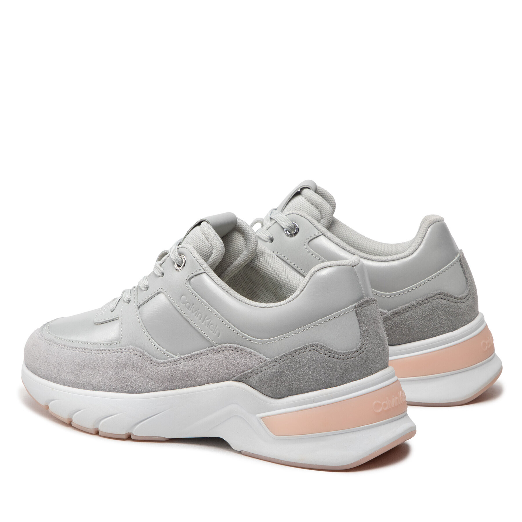 Calvin Klein Сникърси Elevated Runner Lace Up HW0HW01218 Сив - Pepit.bg