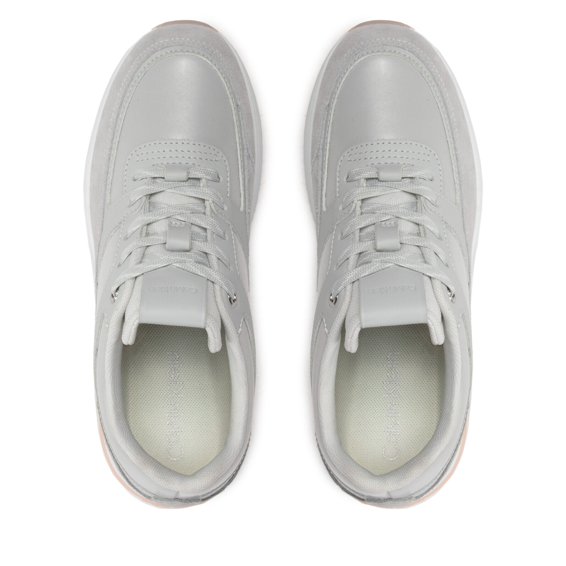 Calvin Klein Сникърси Elevated Runner Lace Up HW0HW01218 Сив - Pepit.bg