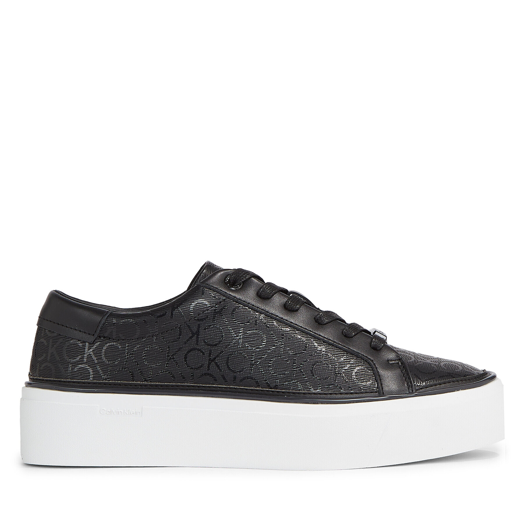 Calvin Klein Сникърси Flatform Cupsole Lace Up-Epi Mn HW0HW01670 Черен - Pepit.bg