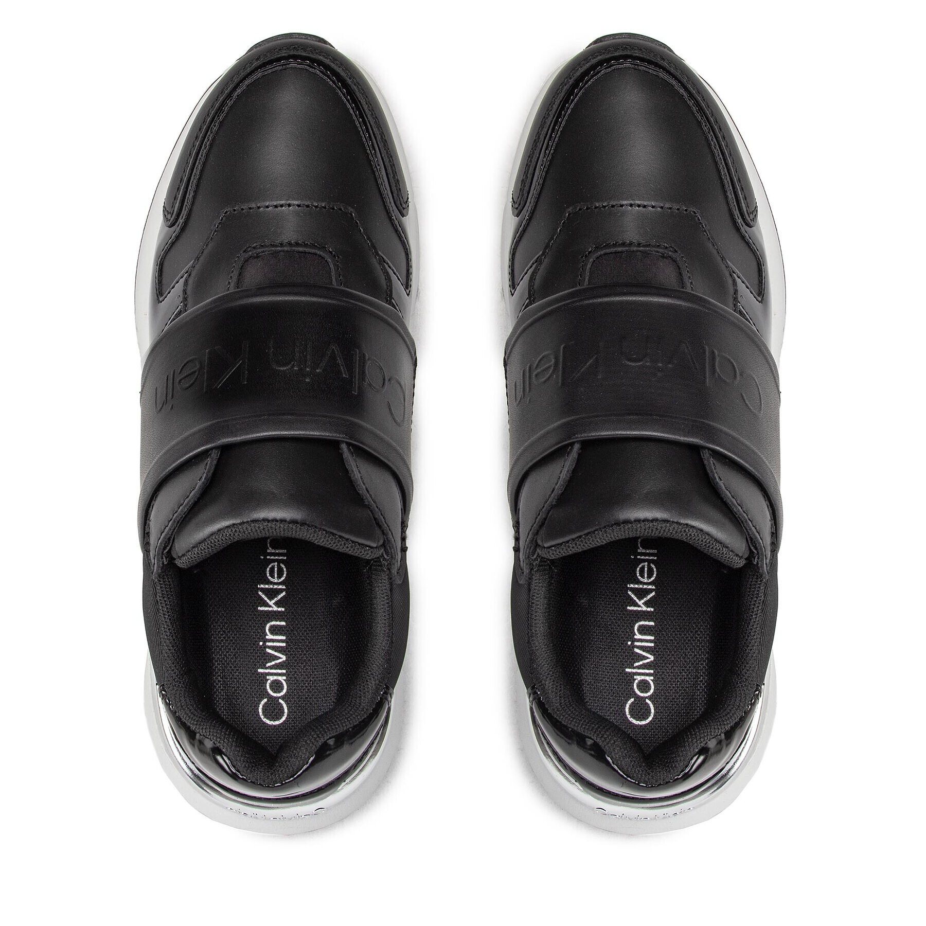 Calvin Klein Сникърси Flex Run Slip On-Hf HW0HW01062 Черен - Pepit.bg
