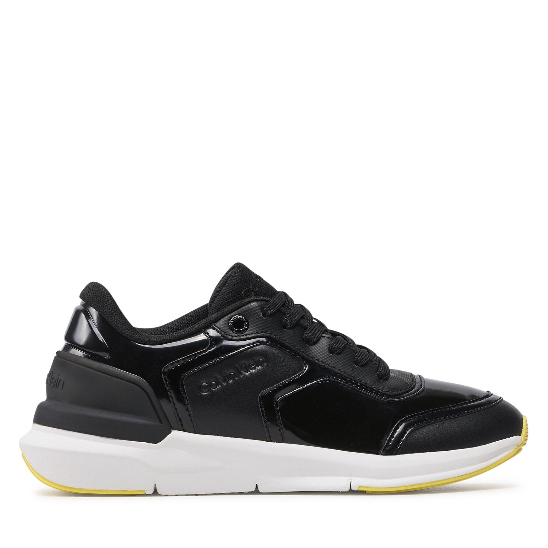 Calvin Klein Сникърси Flexi Runner Lace Up HW0HW01215 Черен - Pepit.bg