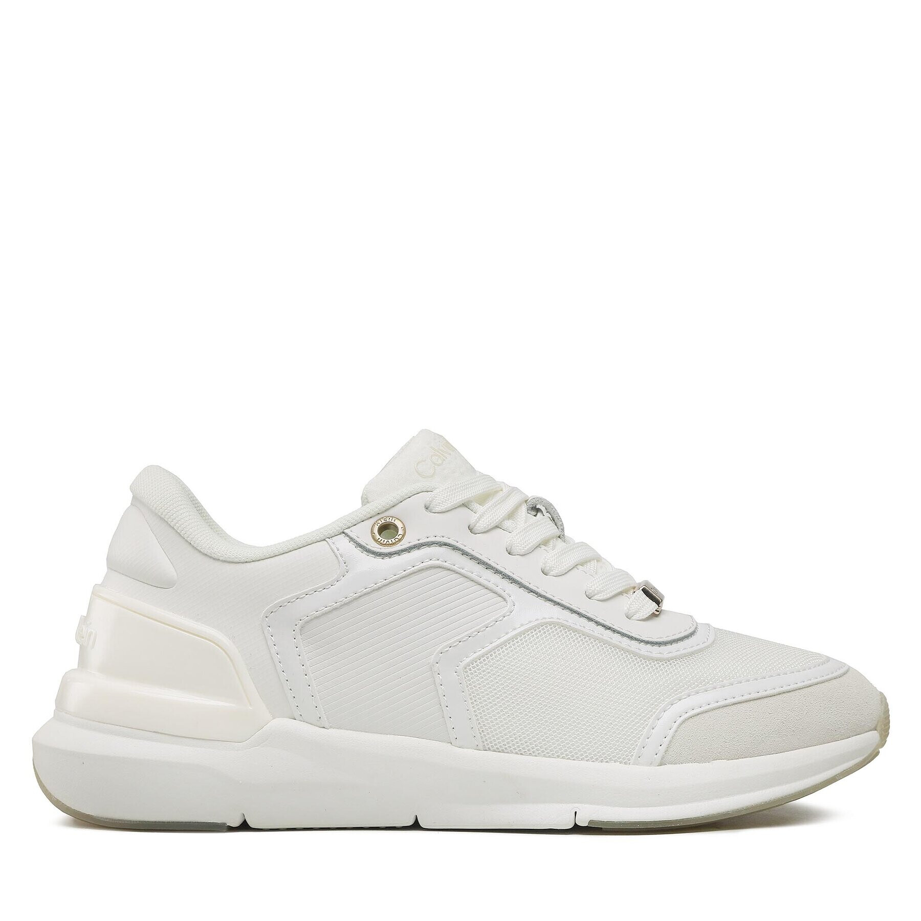 Calvin Klein Сникърси Flexi Runner Lace Up HW0HW01370 Бял - Pepit.bg