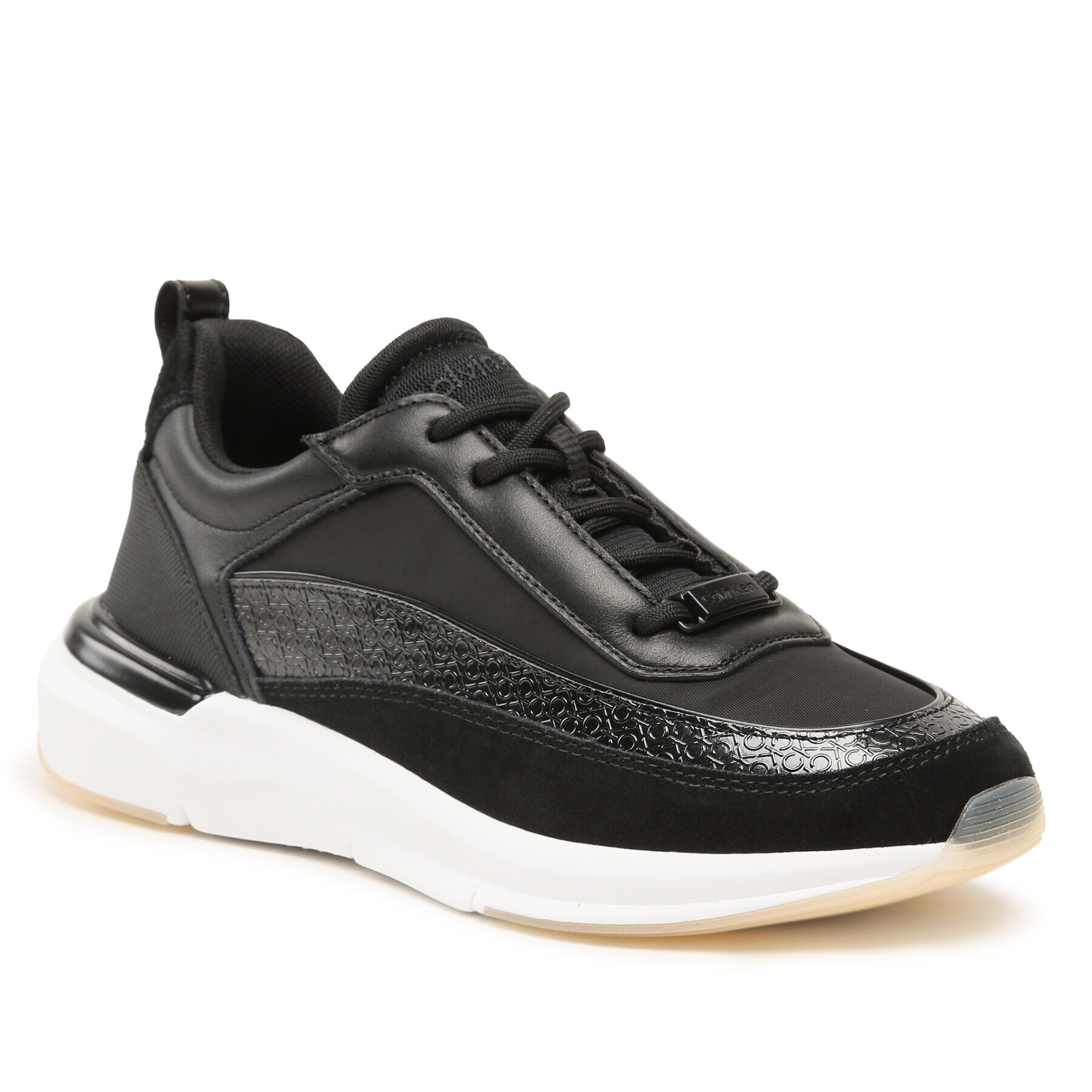 Calvin Klein Сникърси Flexi Runner Lace Up-Nano Mn Bx HW0HW01581 Черен - Pepit.bg