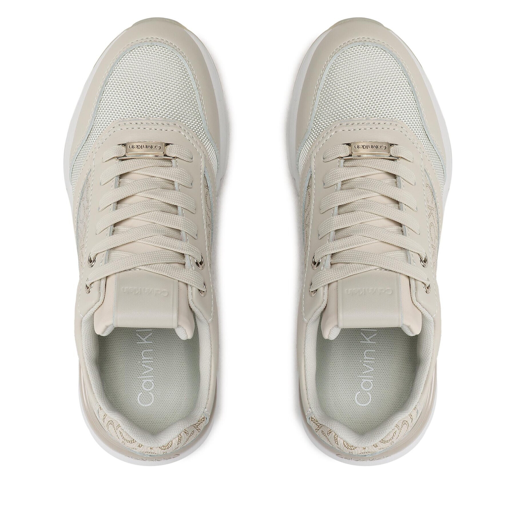 Calvin Klein Сникърси Flexi Runner - Mono HW0HW01437 Бежов - Pepit.bg