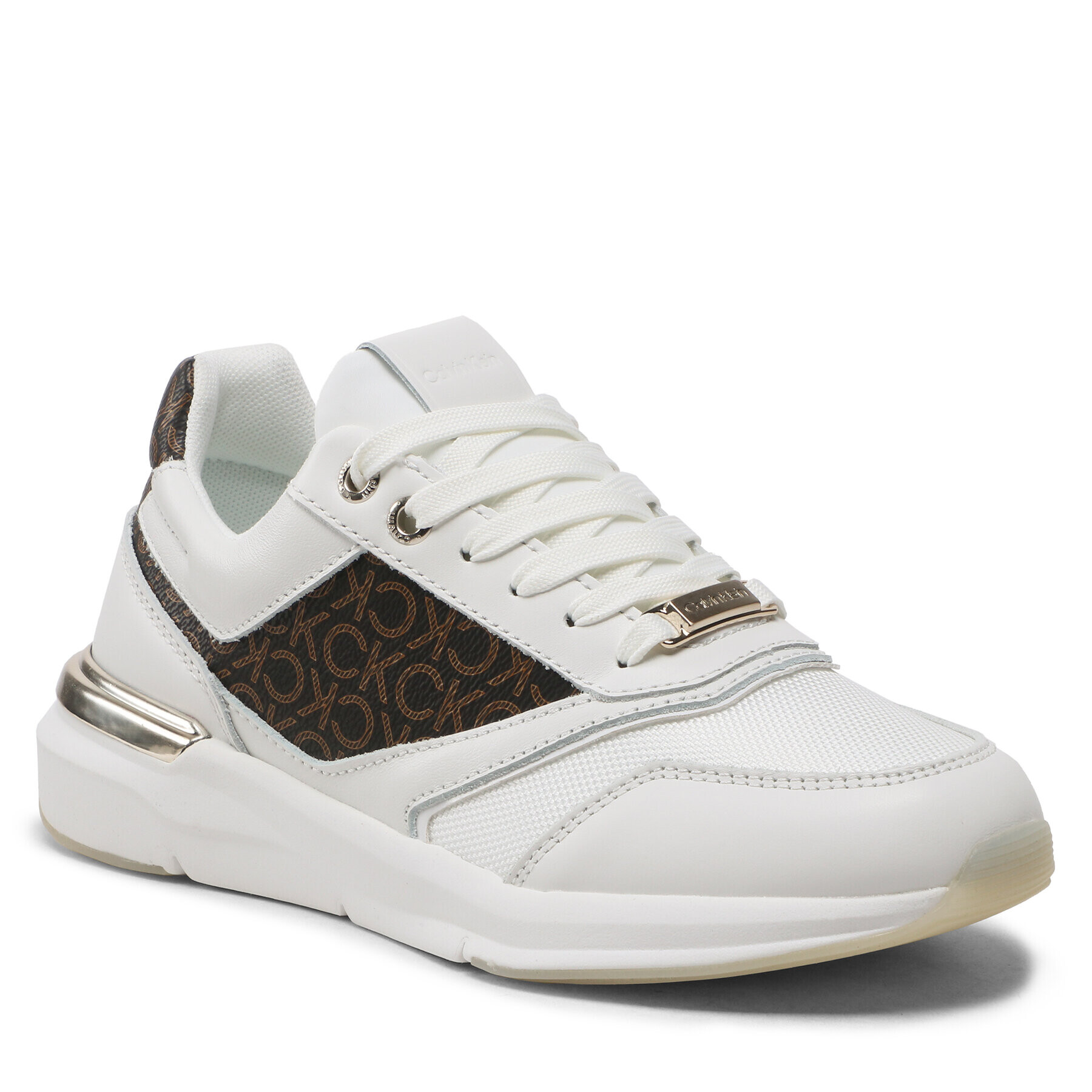 Calvin Klein Сникърси Flexi Runner - Mono HW0HW01437 Бял - Pepit.bg