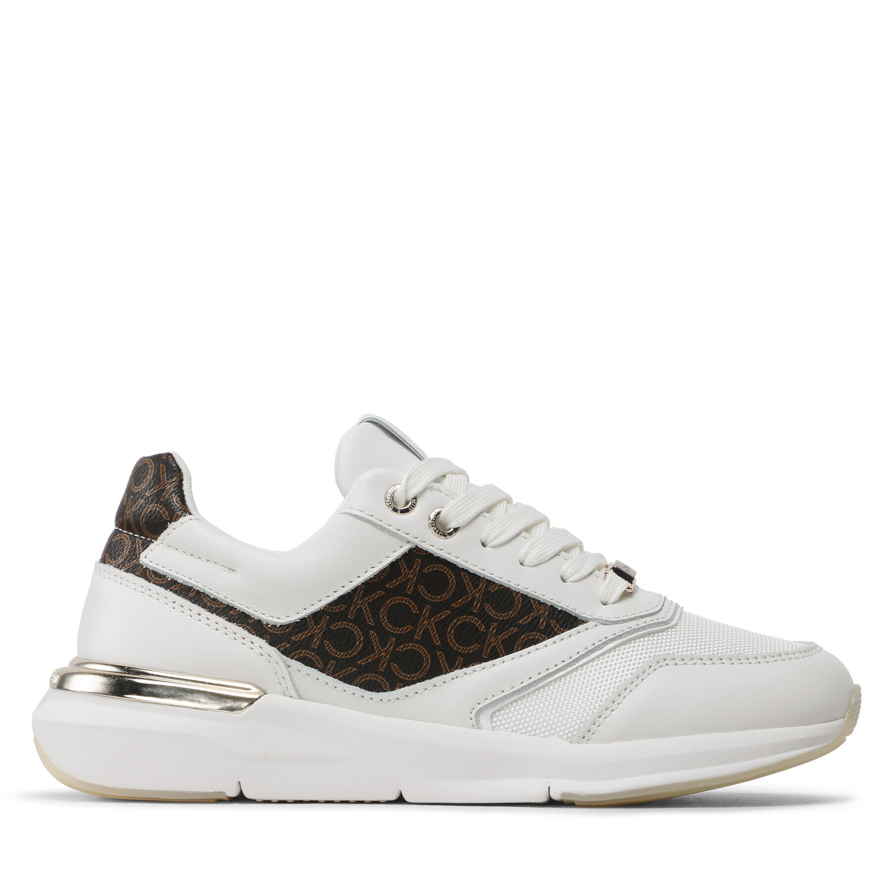 Calvin Klein Сникърси Flexi Runner - Mono HW0HW01437 Бял - Pepit.bg