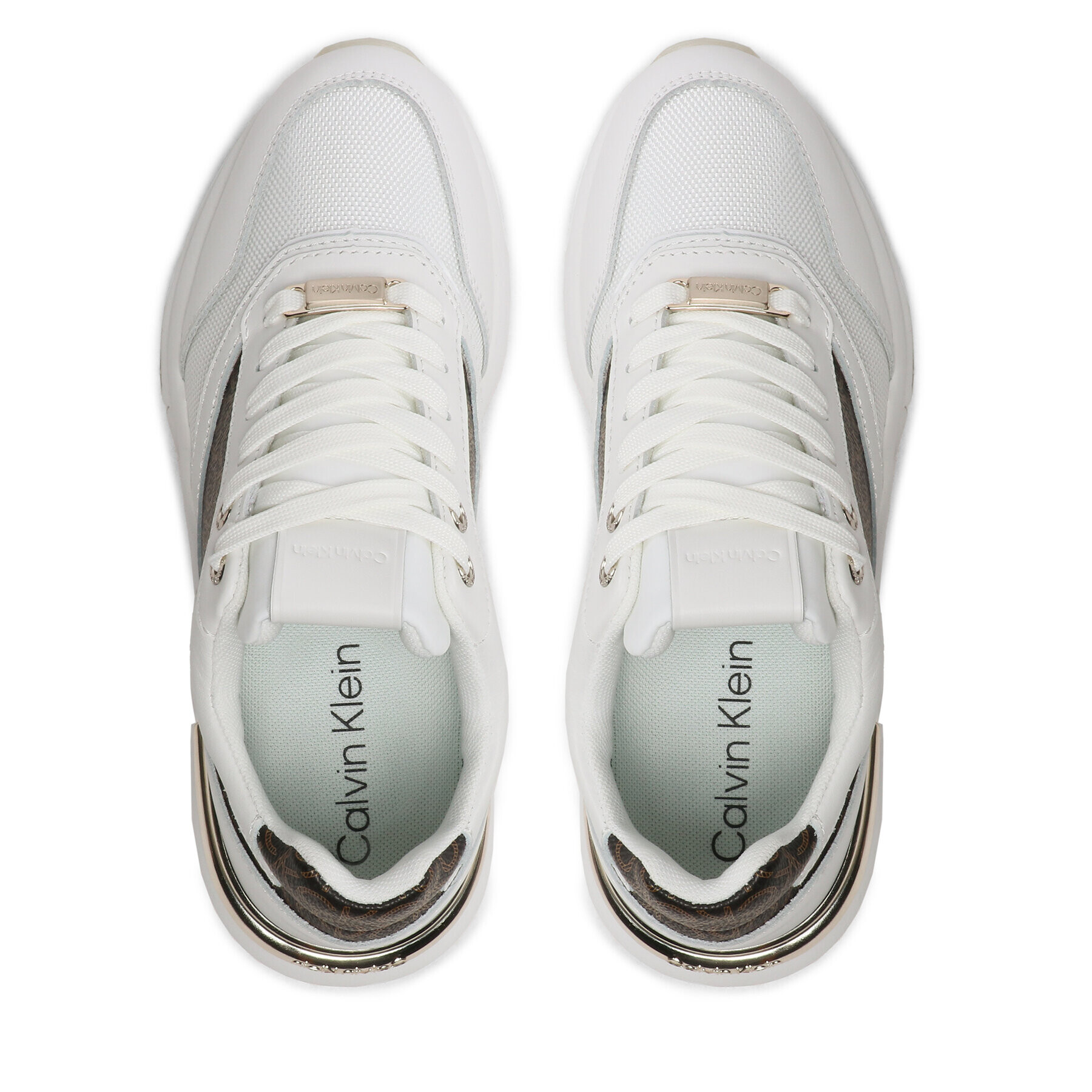 Calvin Klein Сникърси Flexi Runner - Mono HW0HW01437 Бял - Pepit.bg