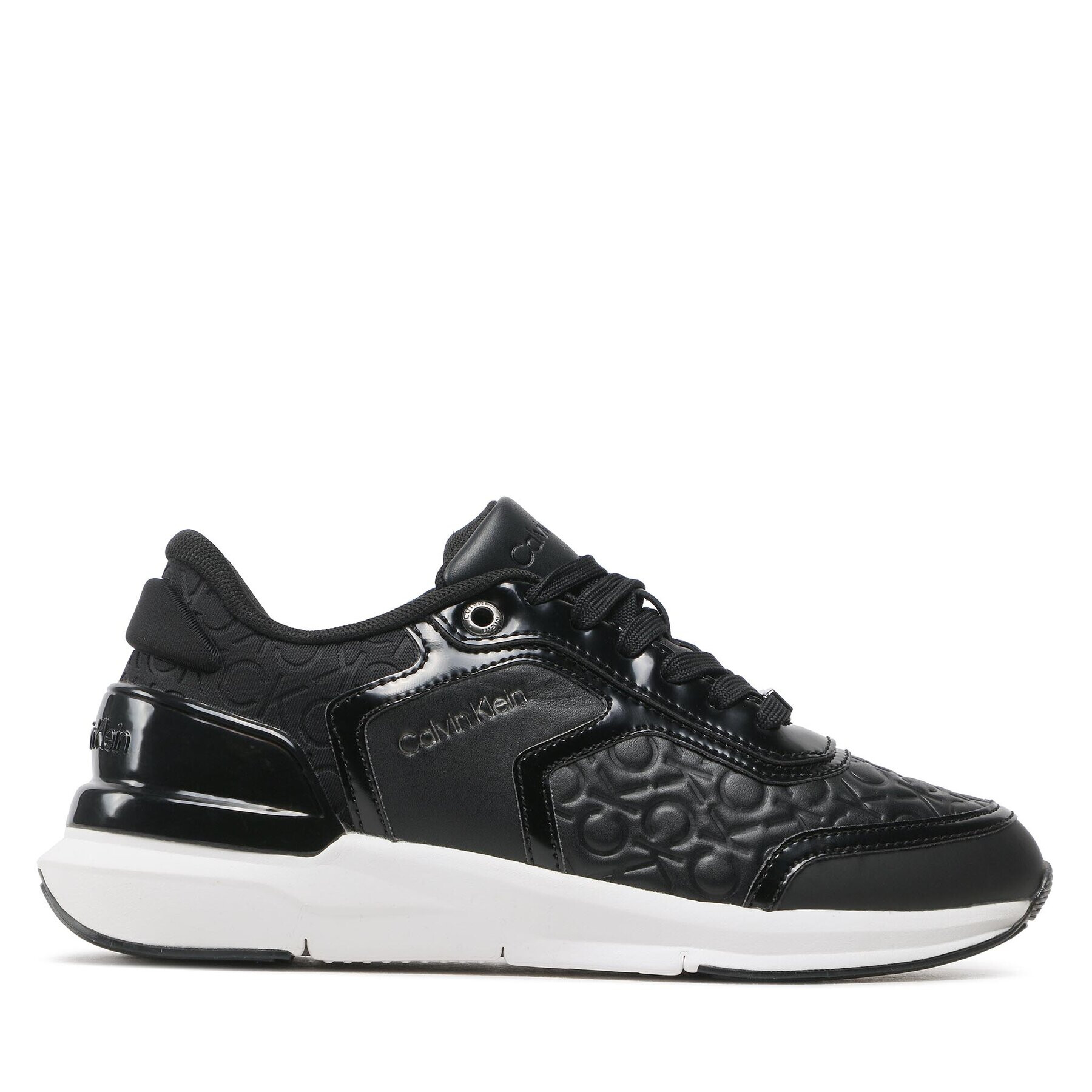 Calvin Klein Сникърси Flexi Runner Mono Mix HW0HW01375 Черен - Pepit.bg