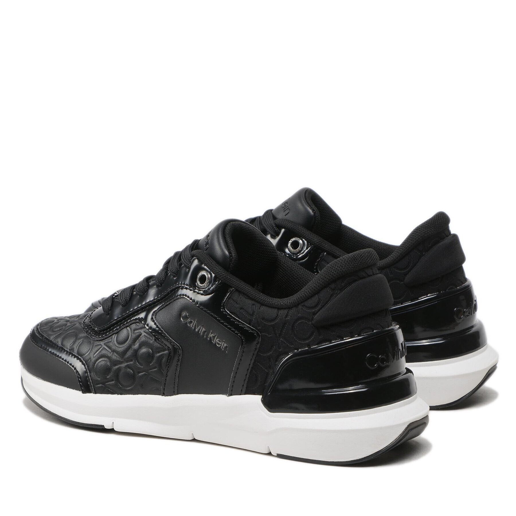 Calvin Klein Сникърси Flexi Runner Mono Mix HW0HW01375 Черен - Pepit.bg