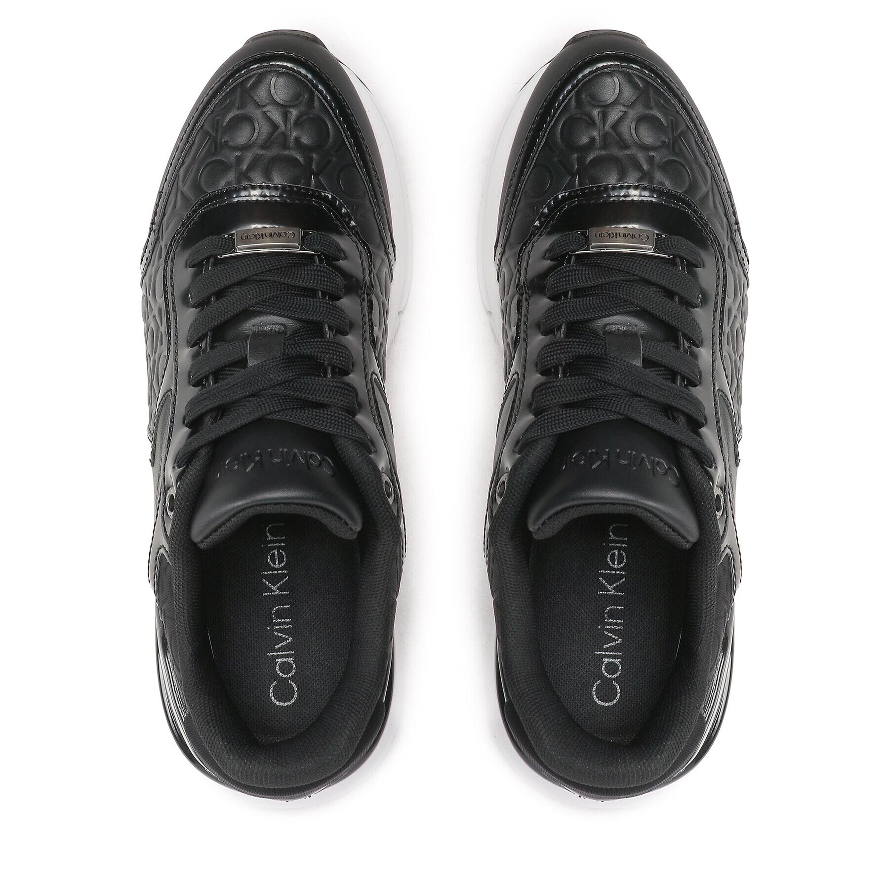 Calvin Klein Сникърси Flexi Runner Mono Mix HW0HW01375 Черен - Pepit.bg