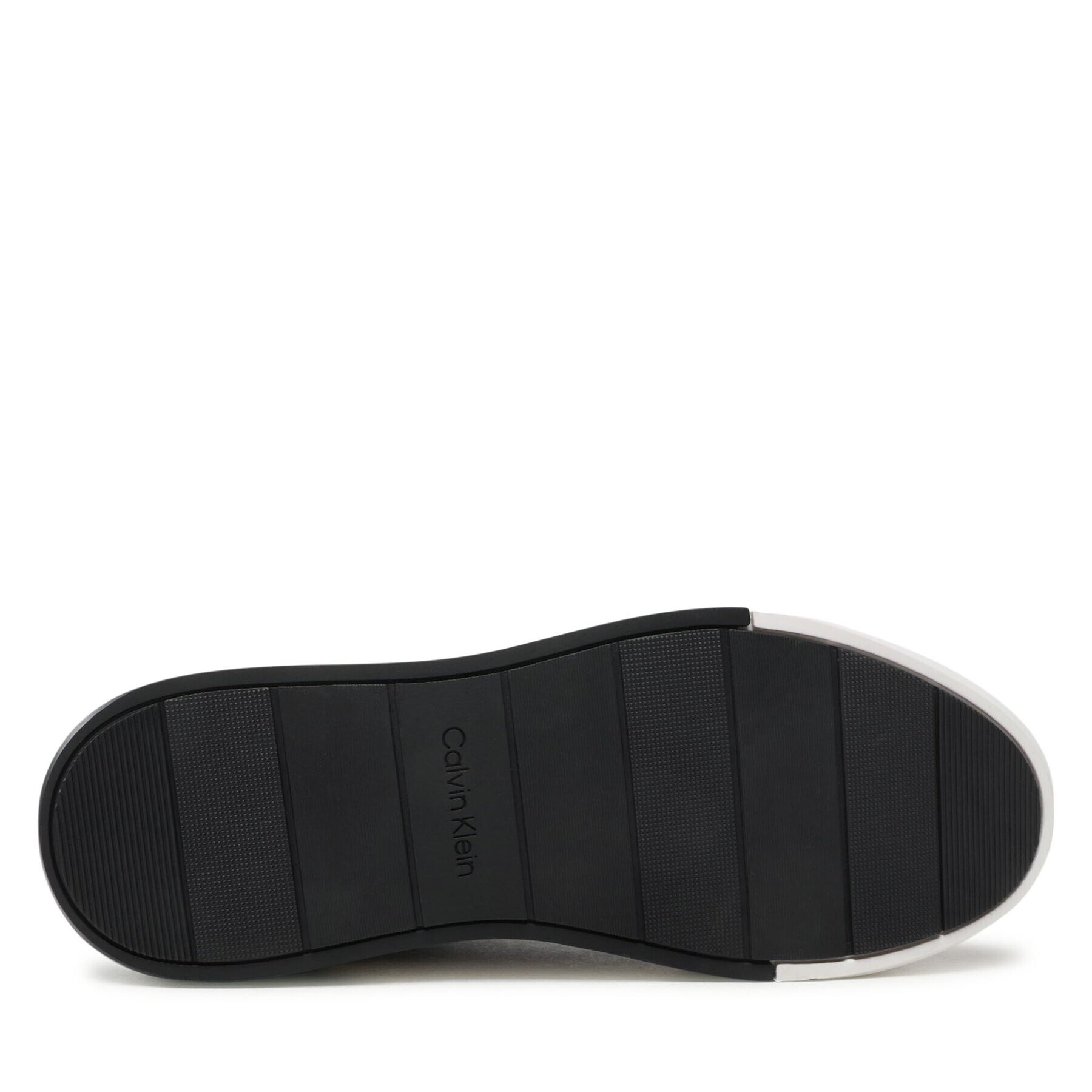 Calvin Klein Сникърси Heel Cupsole Lace Up-Lth Mix HW0HW01209 Черен - Pepit.bg