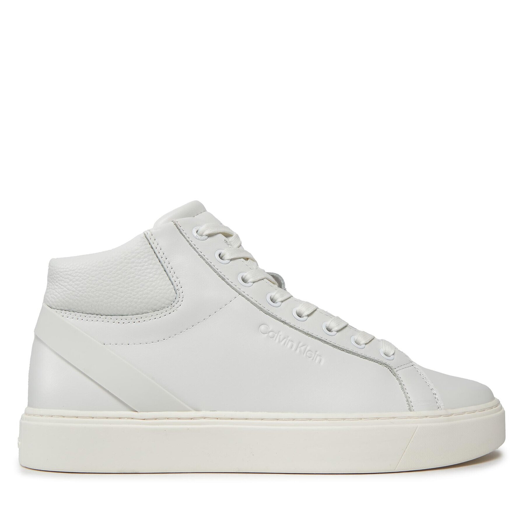 Calvin Klein Сникърси High Top Lace Up Archive Stripe HM0HM01291 Бял - Pepit.bg