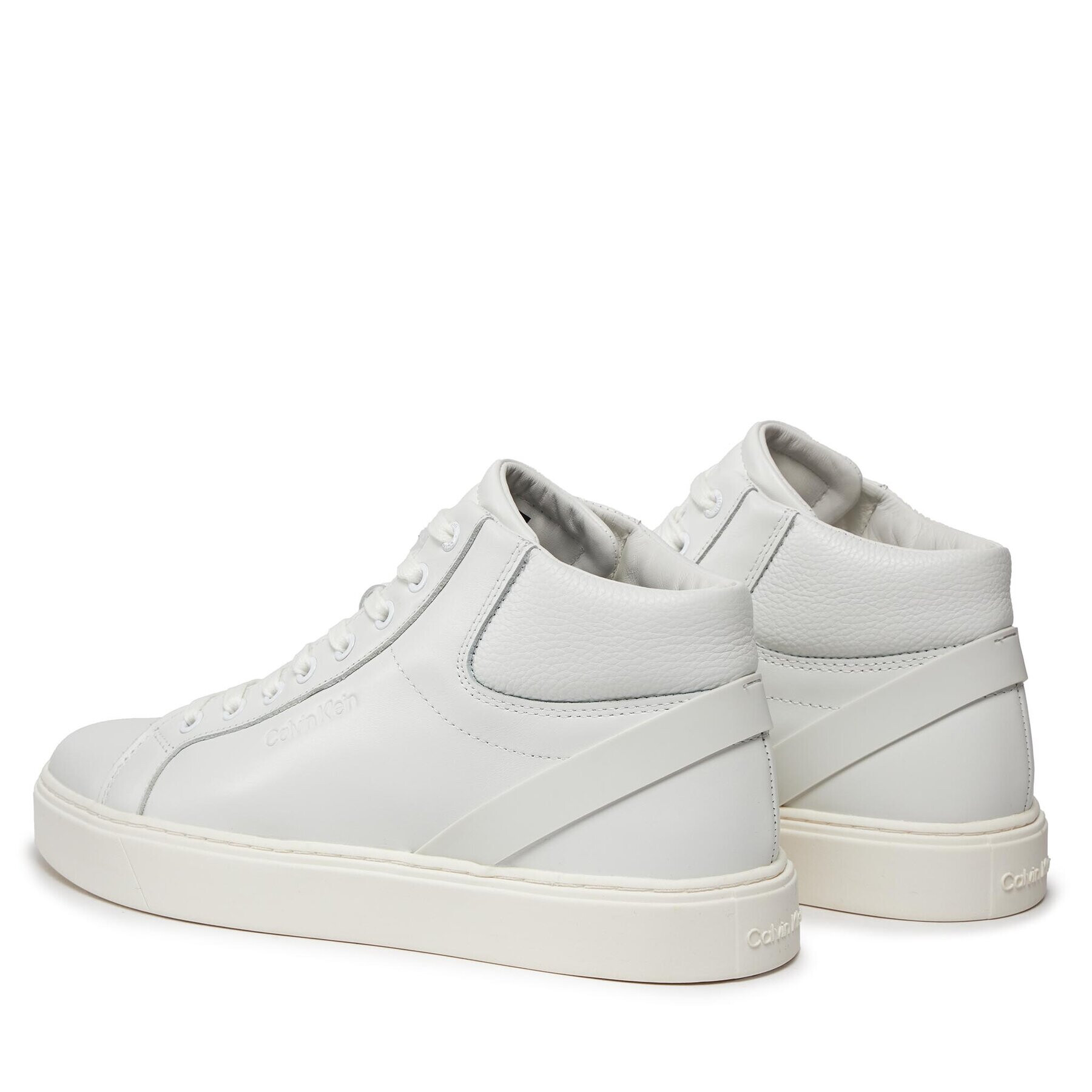 Calvin Klein Сникърси High Top Lace Up Archive Stripe HM0HM01291 Бял - Pepit.bg