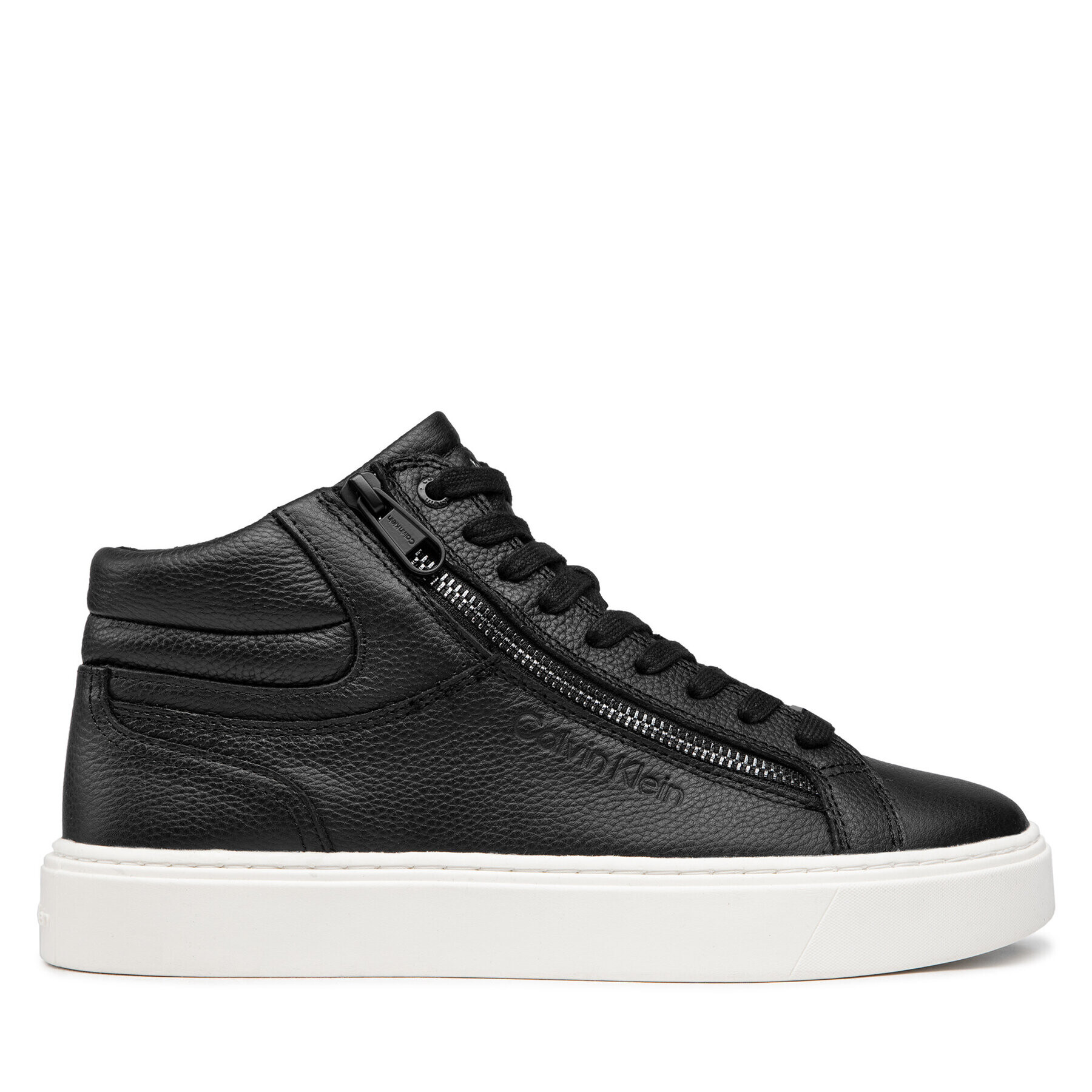 Calvin Klein Сникърси High Top Lace Up HM0HM00810 Черен - Pepit.bg