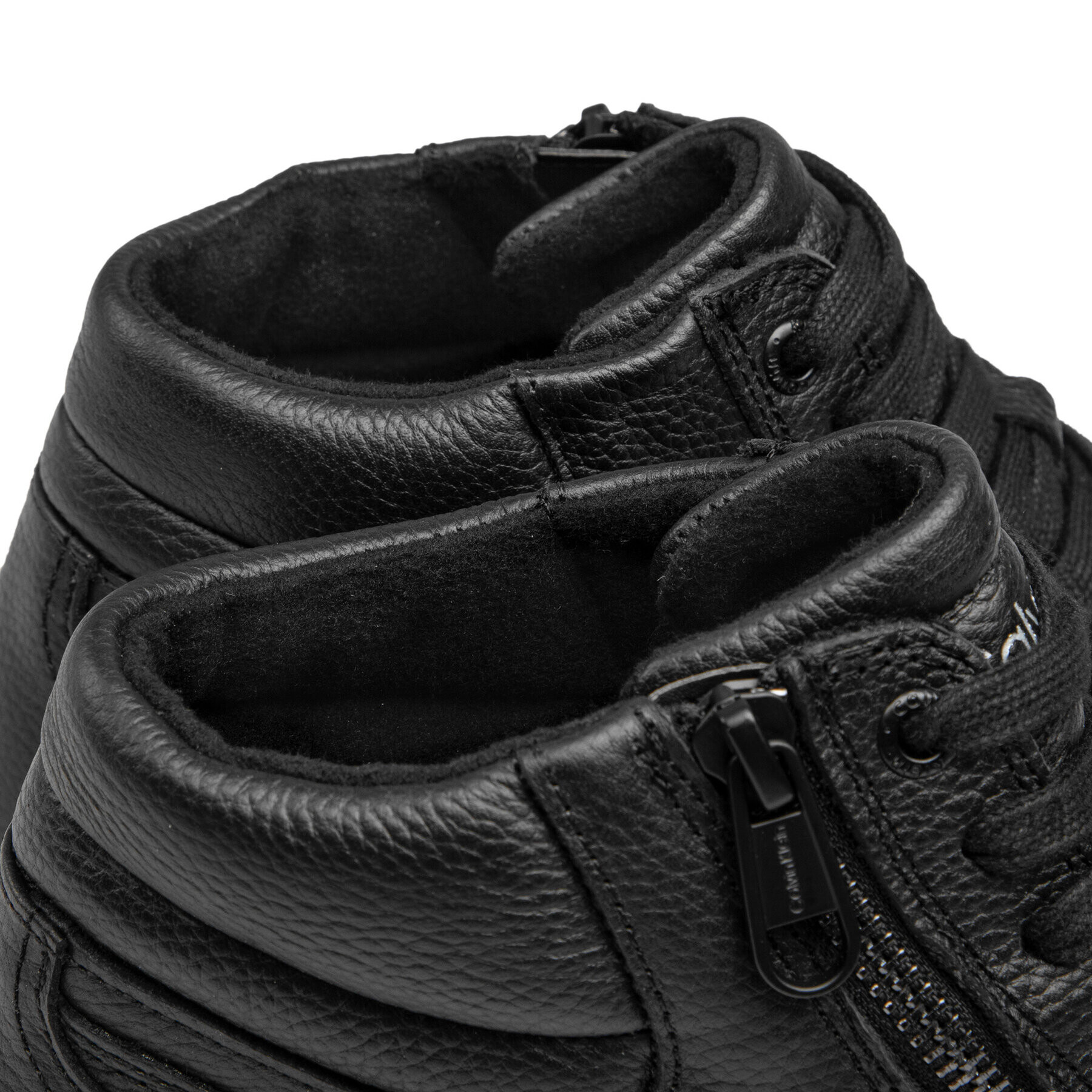 Calvin Klein Сникърси High Top Lace Up HM0HM00810 Черен - Pepit.bg