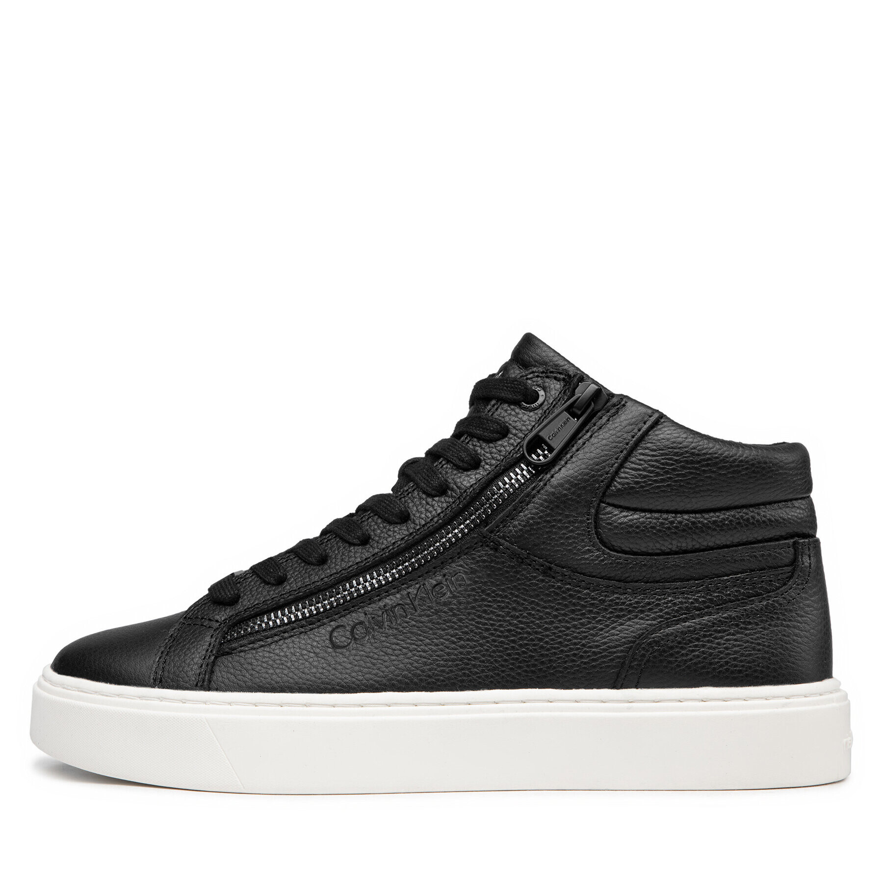Calvin Klein Сникърси High Top Lace Up HM0HM00810 Черен - Pepit.bg