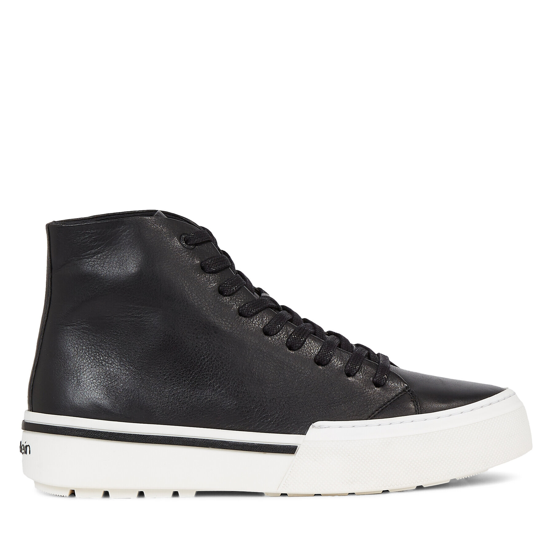 Calvin Klein Сникърси High Top Lace Up HM0HM01165 Черен - Pepit.bg