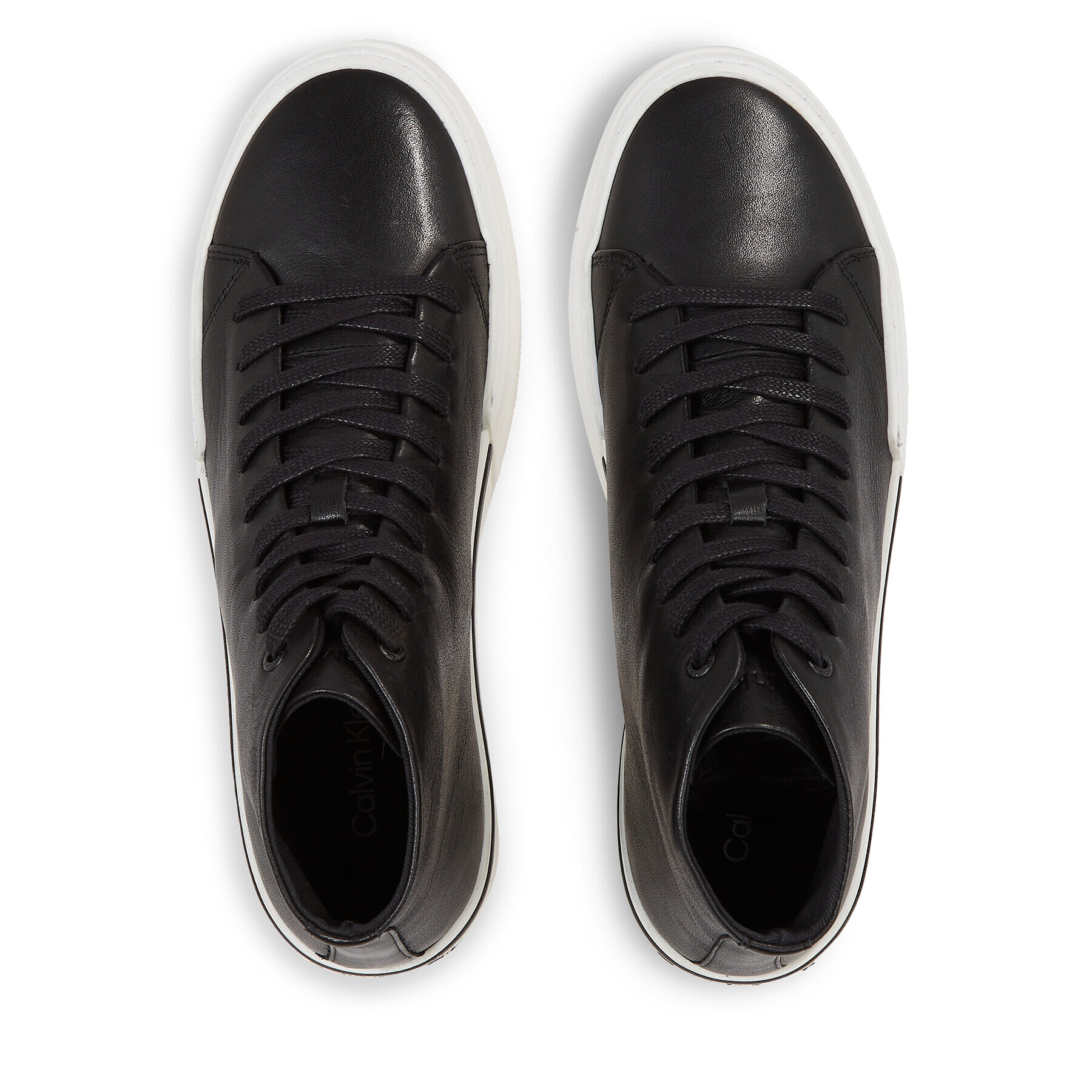 Calvin Klein Сникърси High Top Lace Up HM0HM01165 Черен - Pepit.bg