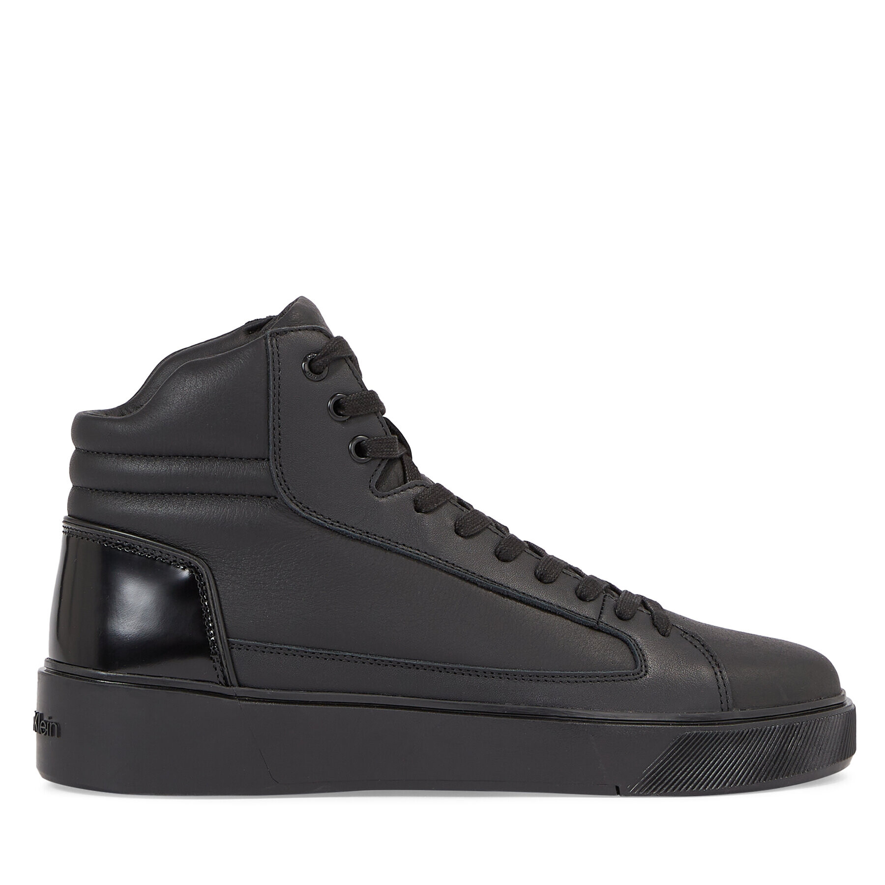 Calvin Klein Сникърси High Top Lace Up Inv Stitch HM0HM01164 Черен - Pepit.bg