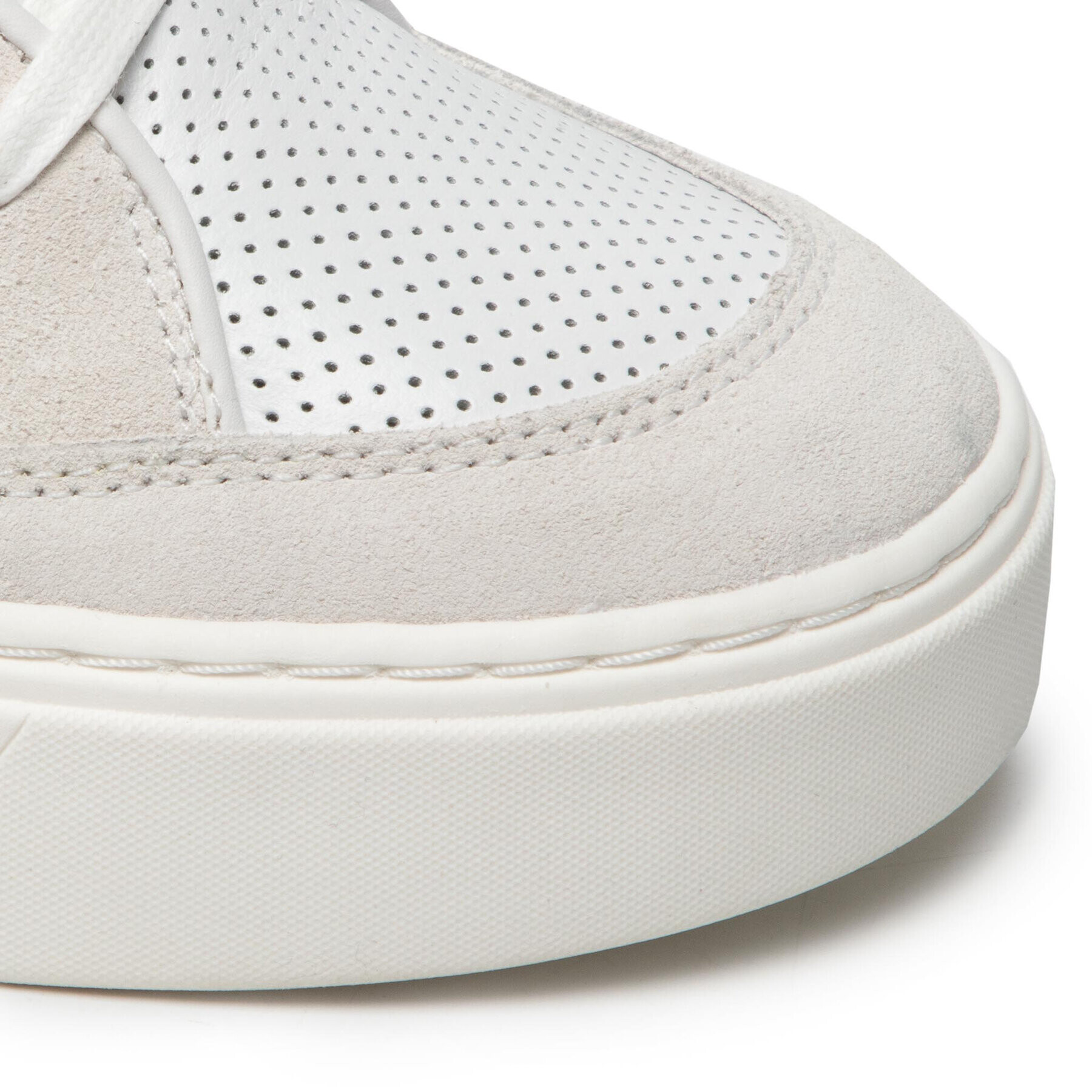 Calvin Klein Сникърси High Top Lace Up Perf HM0HM00338 Бял - Pepit.bg