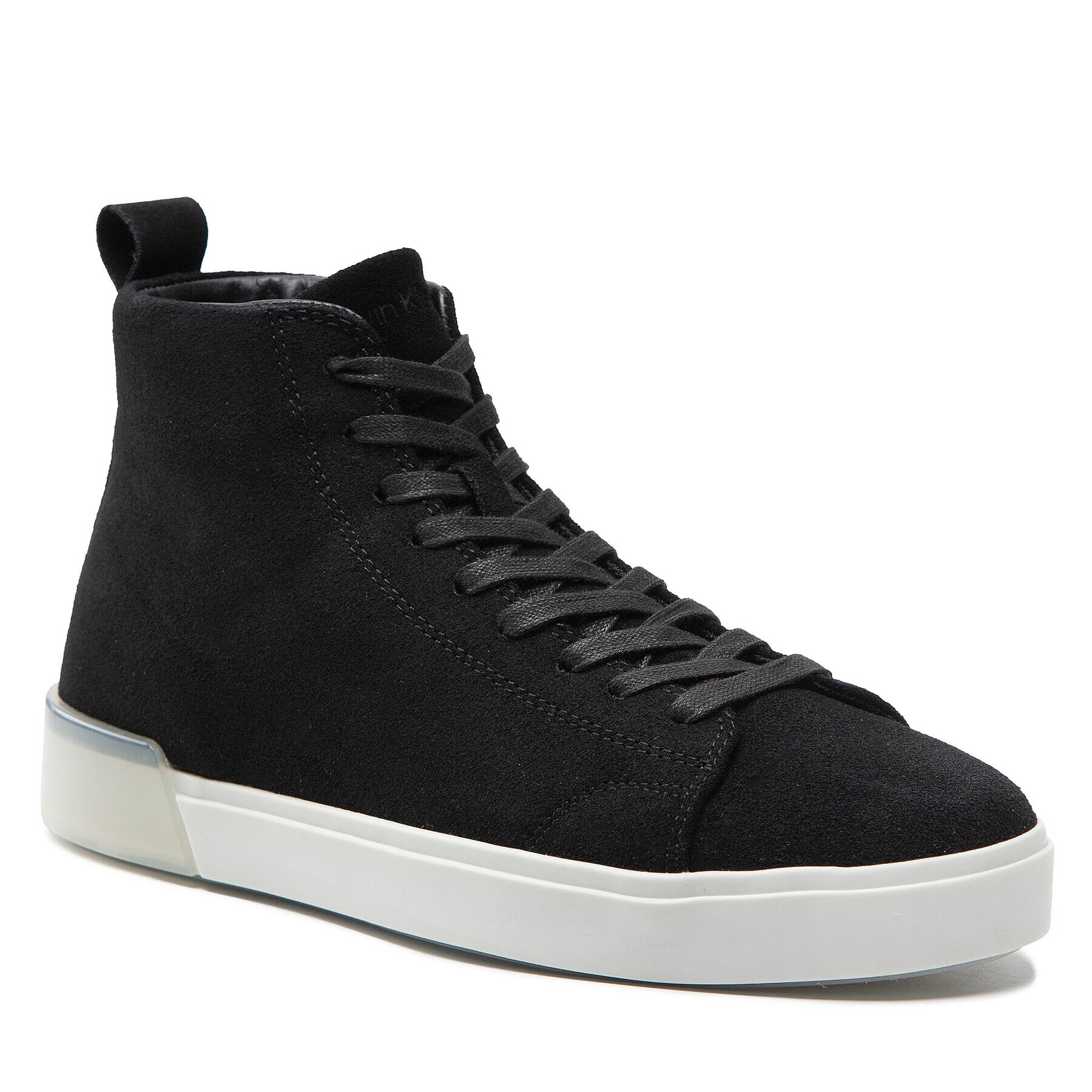 Calvin Klein Сникърси High Top Lace Up Sue HM0HM00756 Черен - Pepit.bg