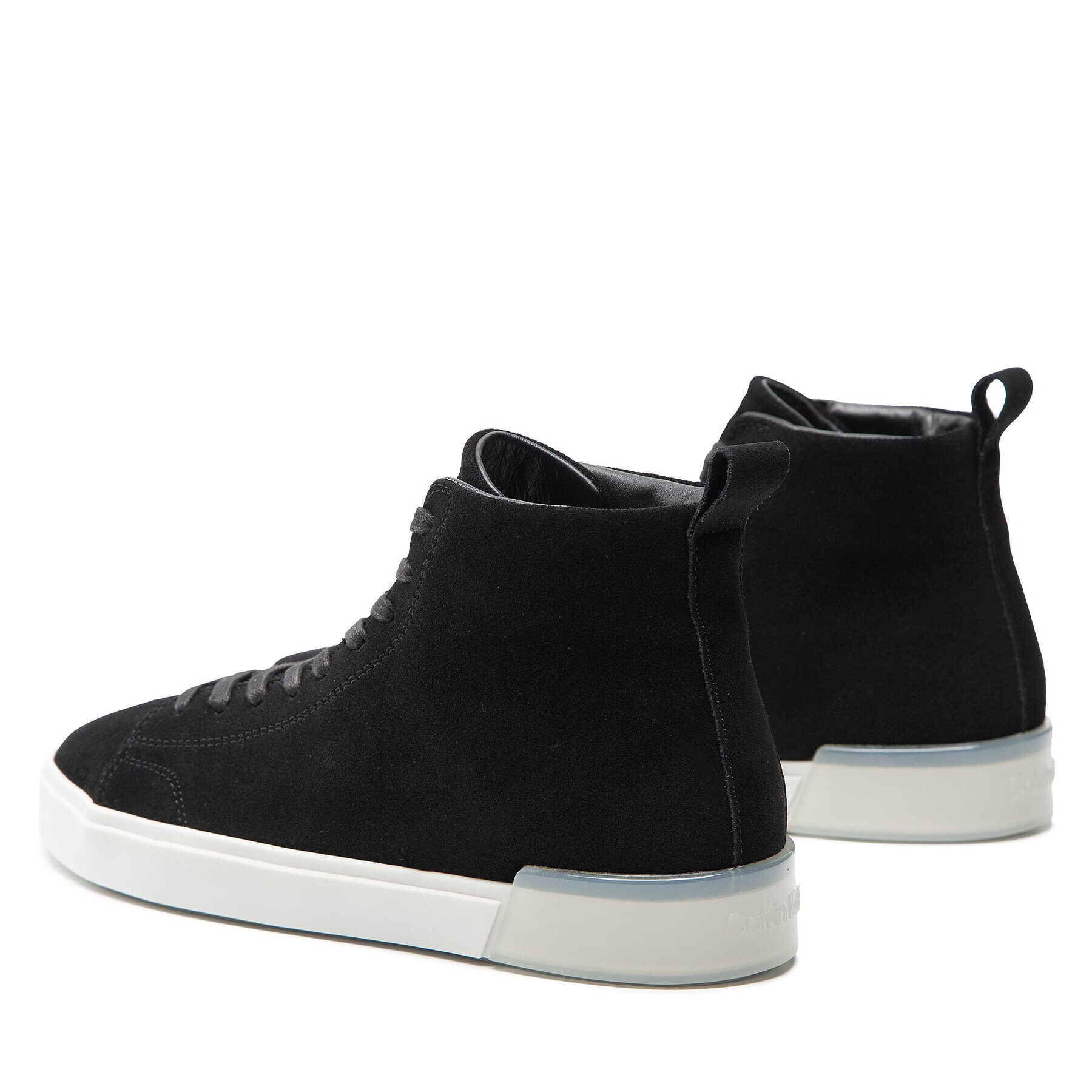 Calvin Klein Сникърси High Top Lace Up Sue HM0HM00756 Черен - Pepit.bg