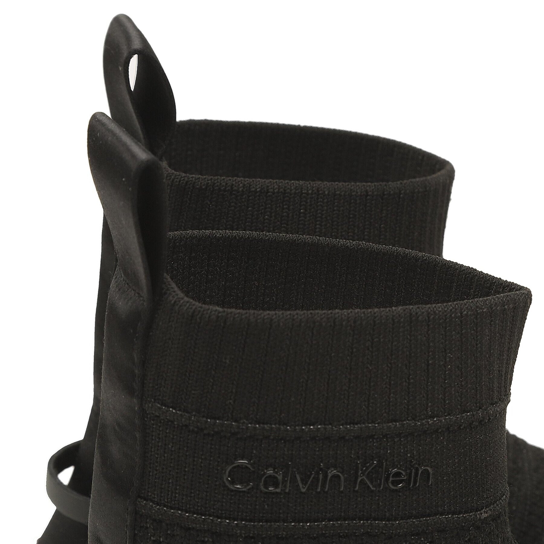 Calvin Klein Сникърси Knit Sock Boot HW0HW01539 Черен - Pepit.bg