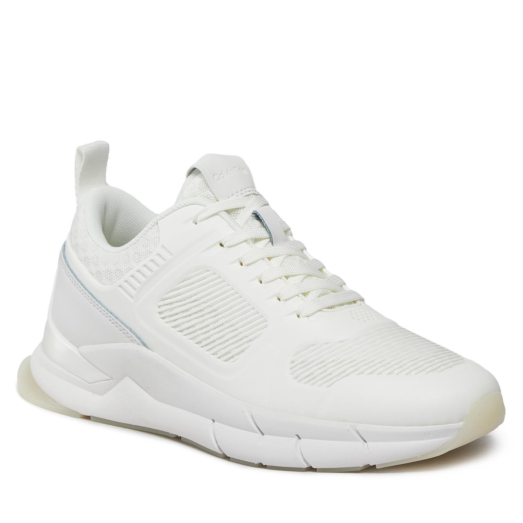 Calvin Klein Сникърси Lace Up Runner - Caged HW0HW01996 Бял - Pepit.bg