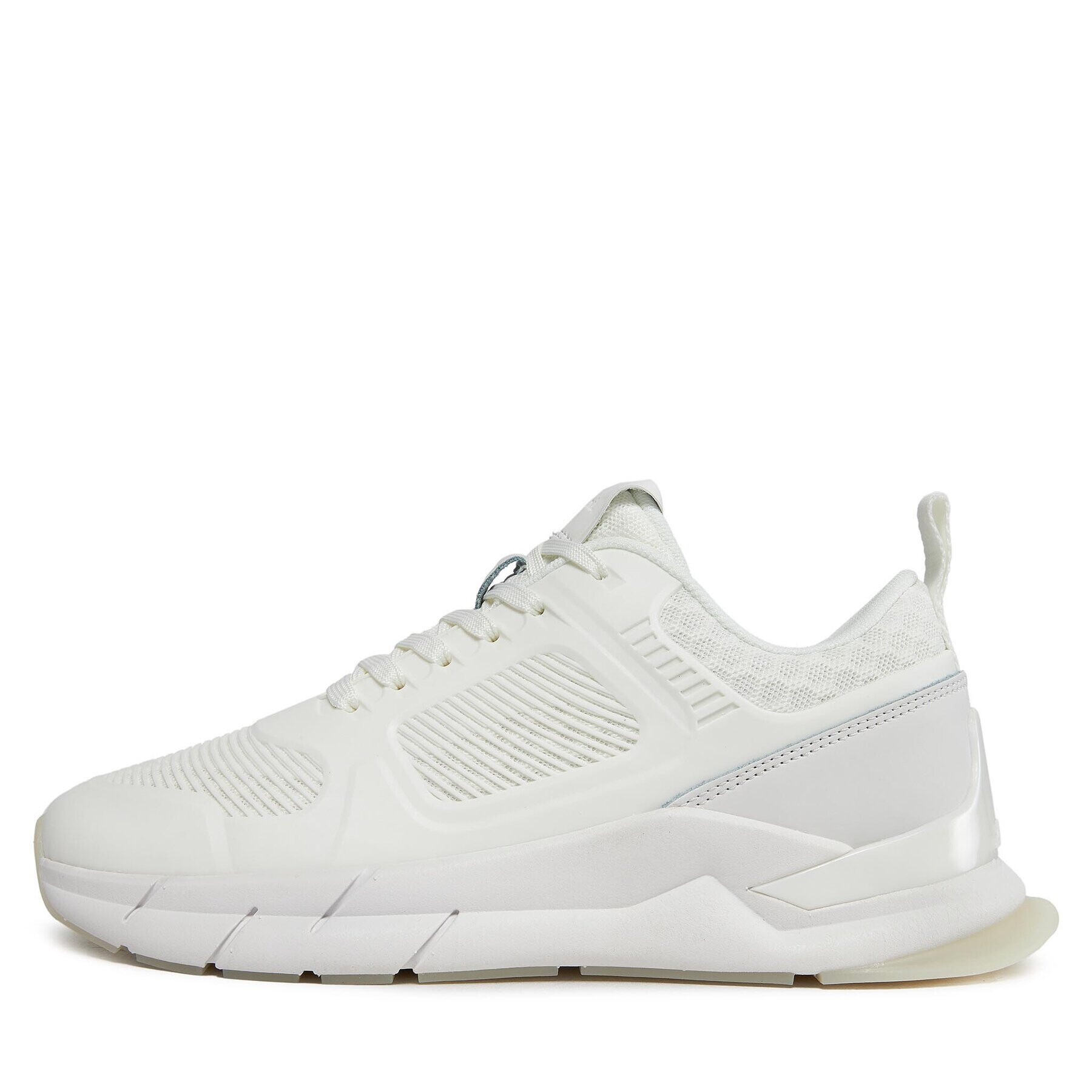 Calvin Klein Сникърси Lace Up Runner - Caged HW0HW01996 Бял - Pepit.bg