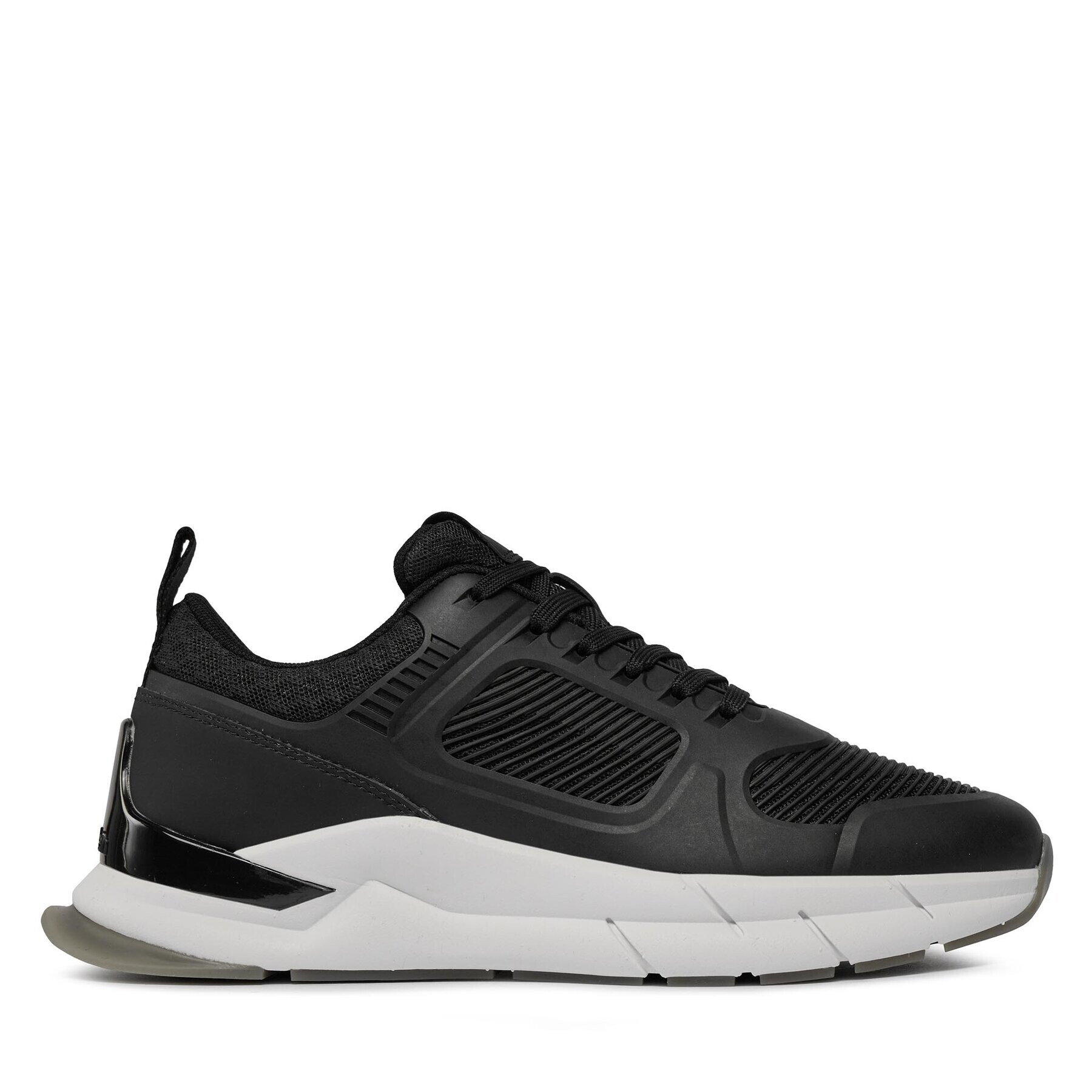 Calvin Klein Сникърси Lace Up Runner - Caged HW0HW01996 Черен - Pepit.bg