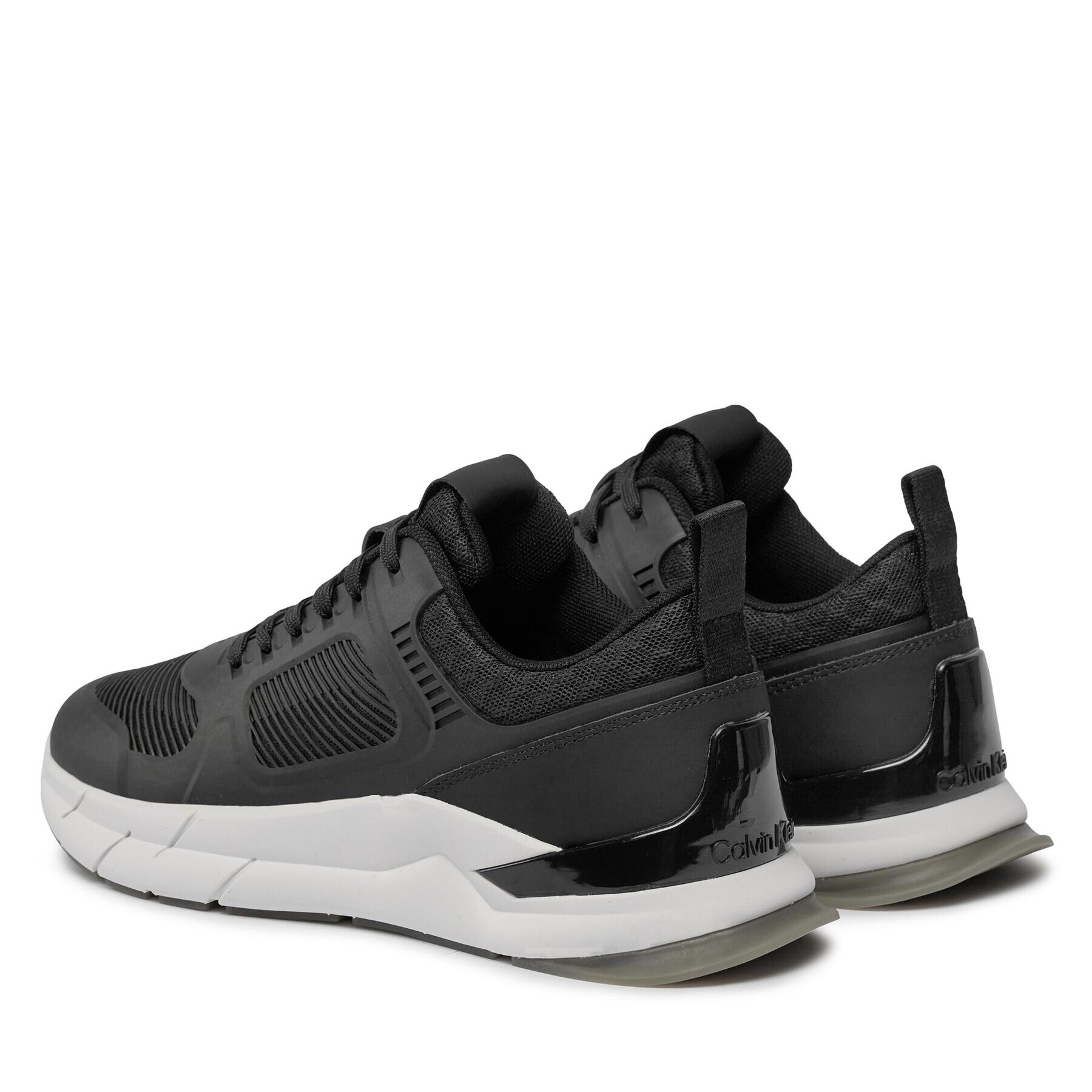 Calvin Klein Сникърси Lace Up Runner - Caged HW0HW01996 Черен - Pepit.bg