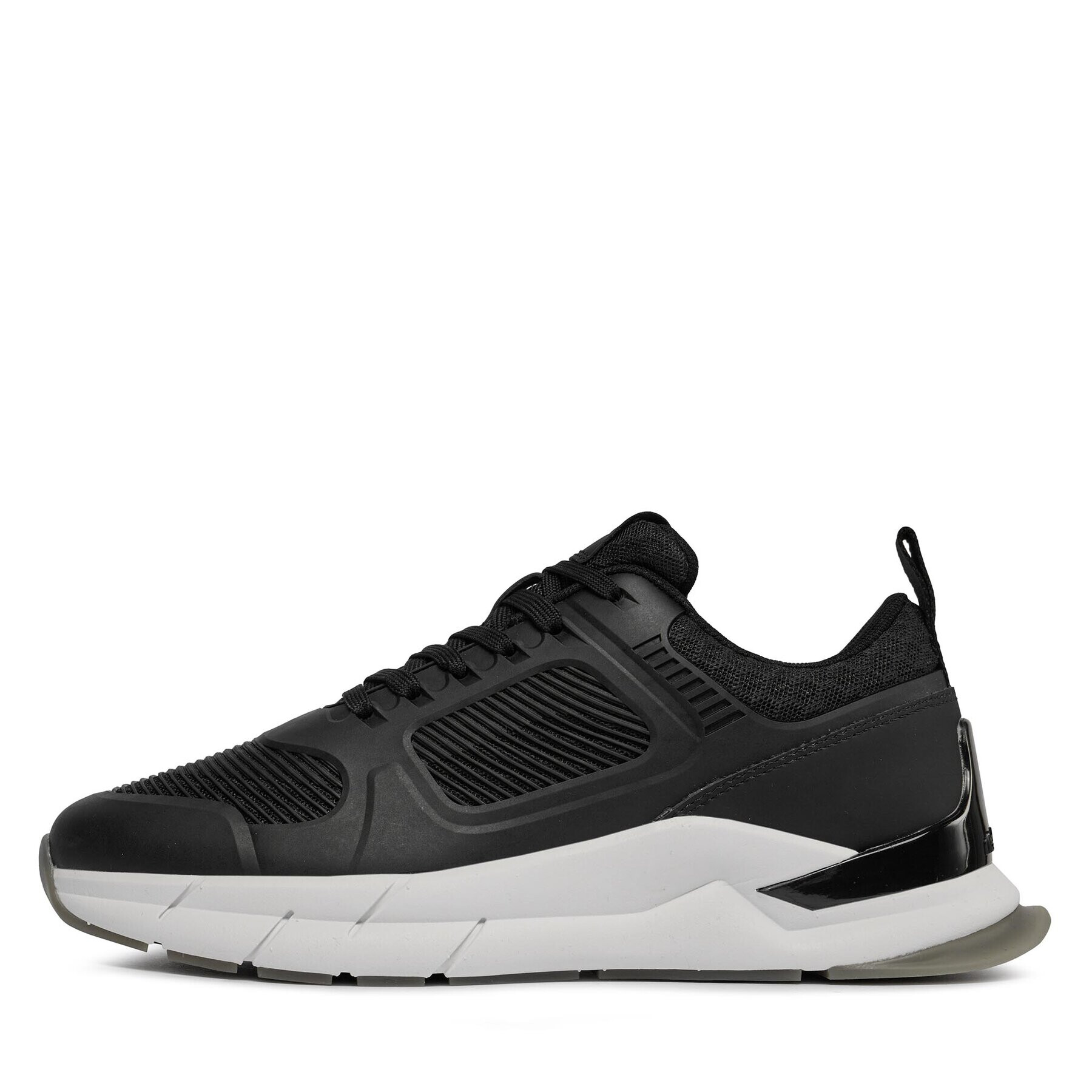 Calvin Klein Сникърси Lace Up Runner - Caged HW0HW01996 Черен - Pepit.bg