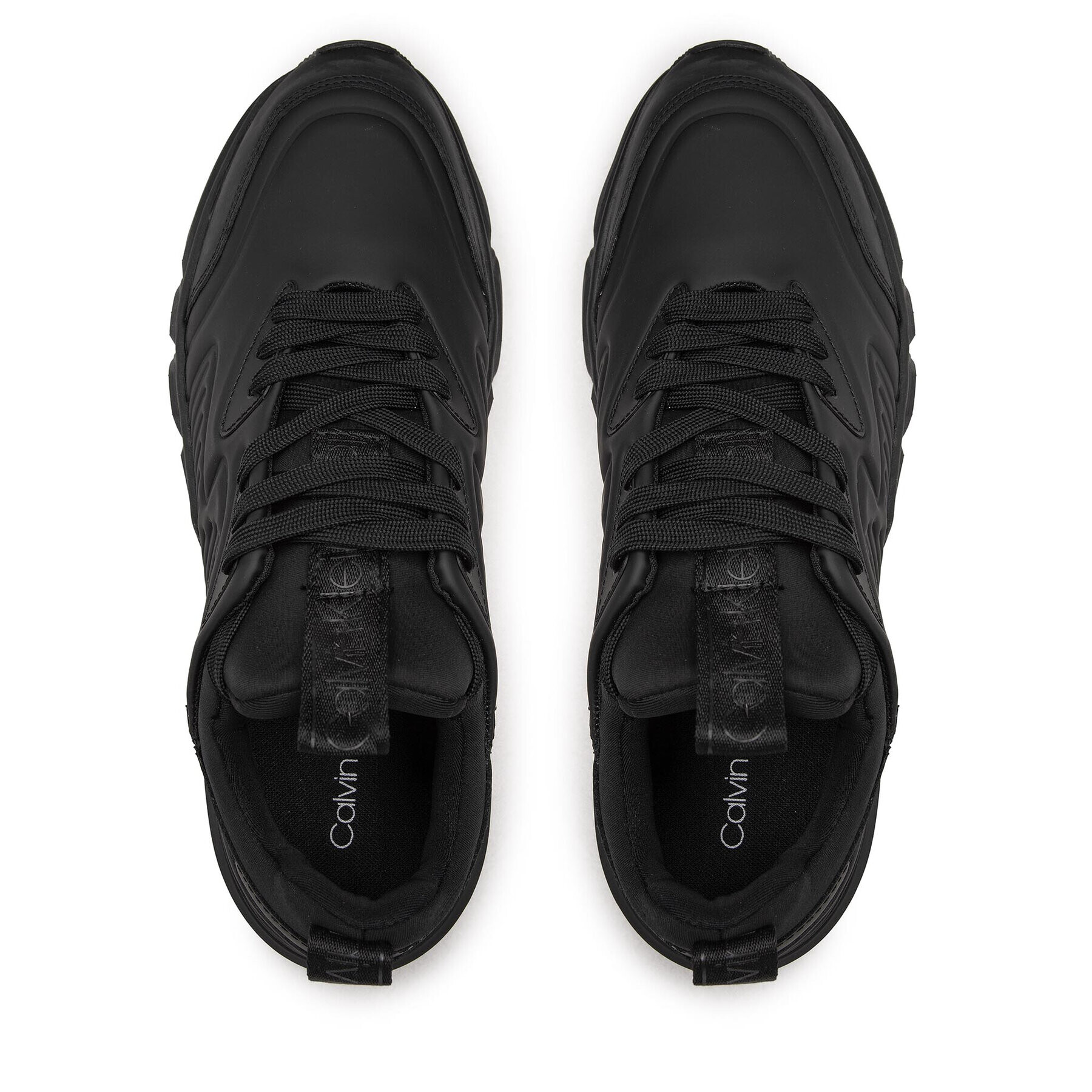 Calvin Klein Сникърси Low Lace Up Lth HM0HM00317 Черен - Pepit.bg