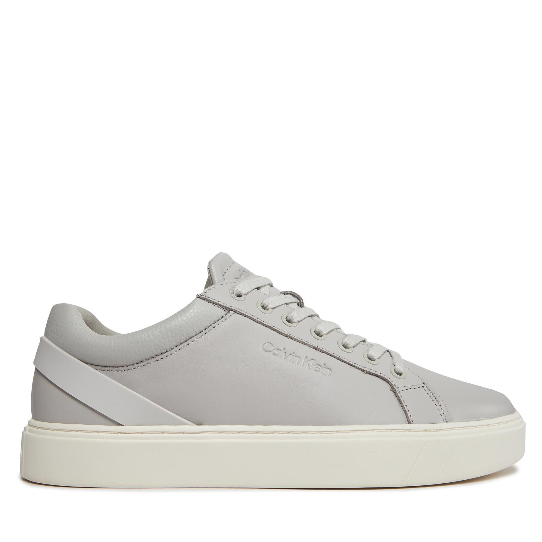 Calvin Klein Сникърси Low Top Lace Up Archive Stripe HM0HM01292 Сив - Pepit.bg