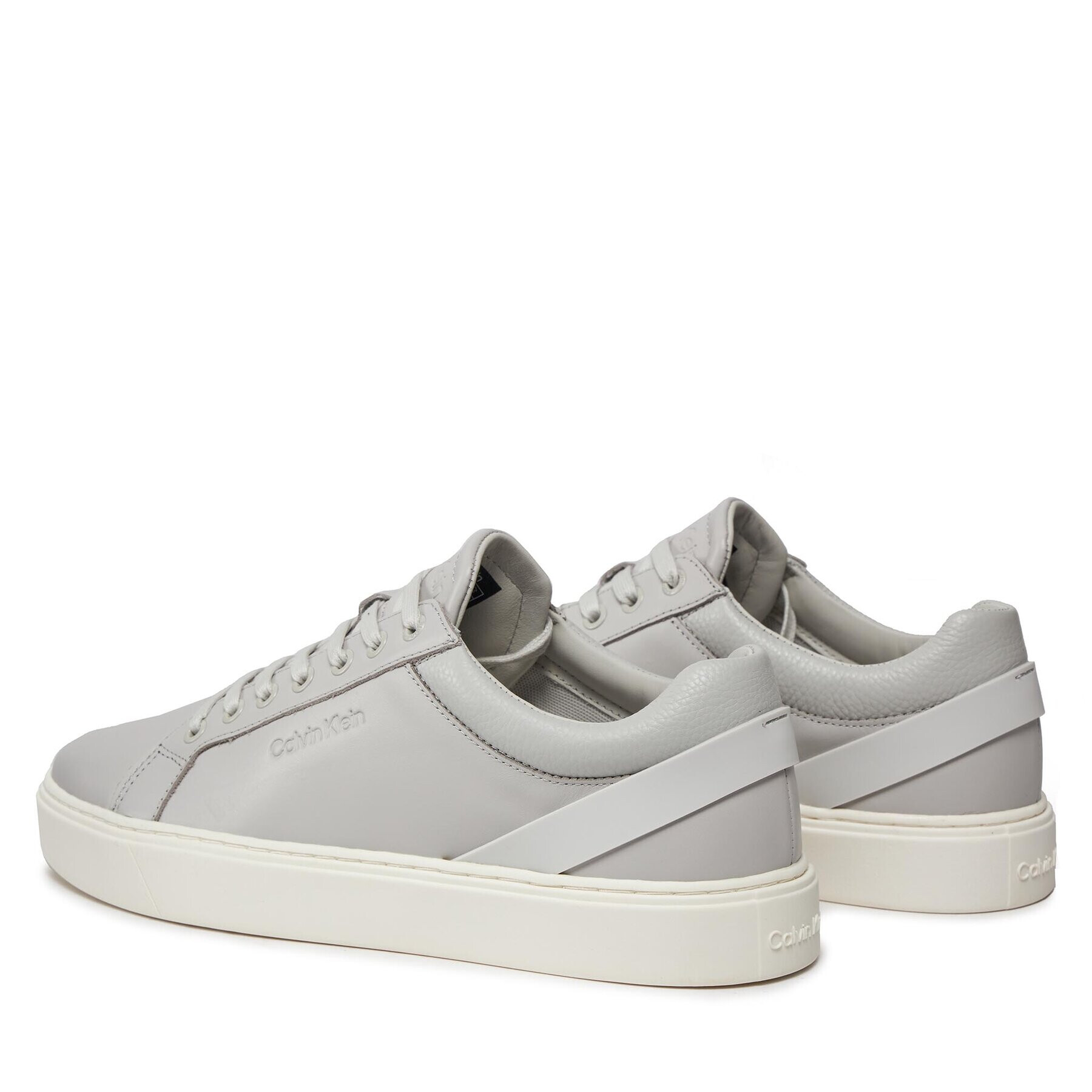 Calvin Klein Сникърси Low Top Lace Up Archive Stripe HM0HM01292 Сив - Pepit.bg