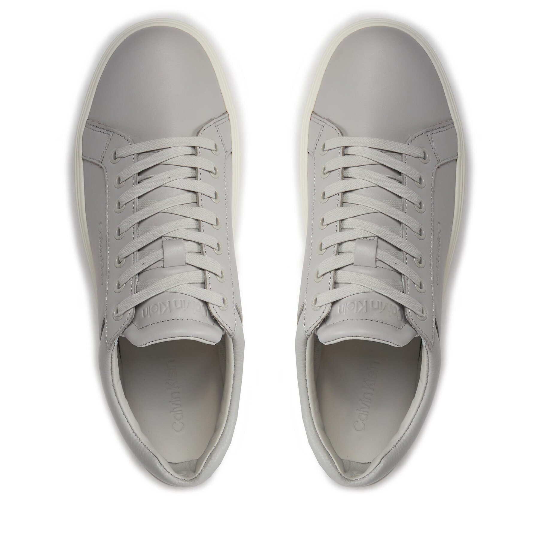 Calvin Klein Сникърси Low Top Lace Up Archive Stripe HM0HM01292 Сив - Pepit.bg