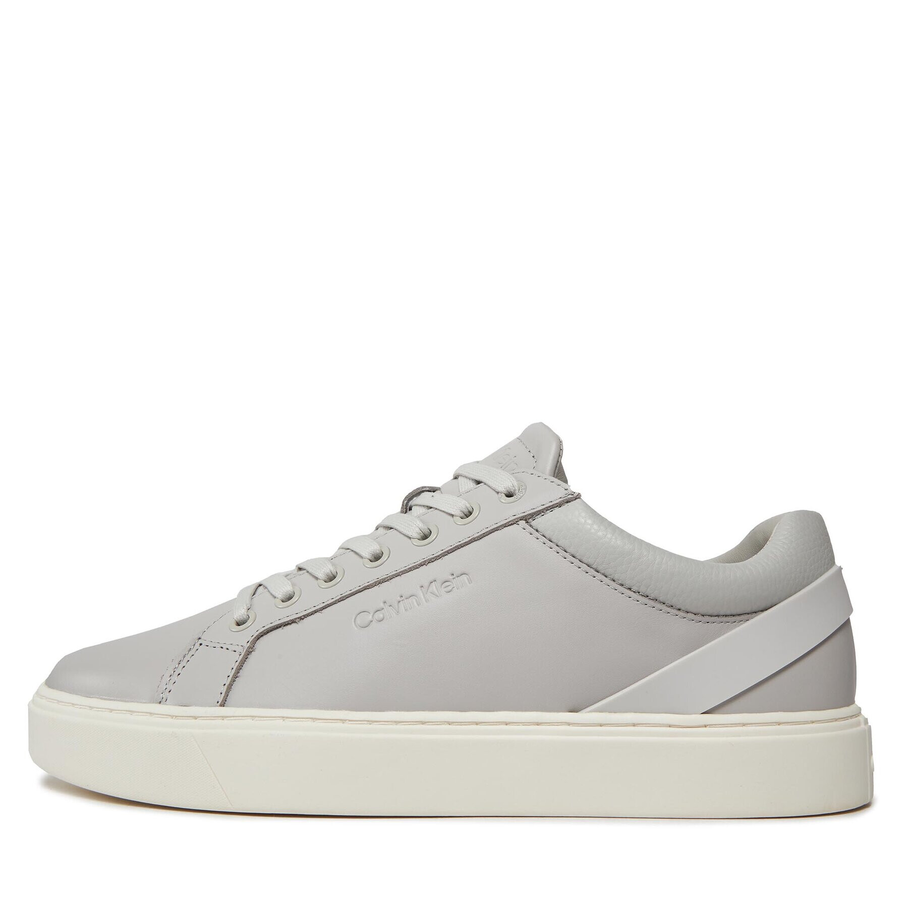 Calvin Klein Сникърси Low Top Lace Up Archive Stripe HM0HM01292 Сив - Pepit.bg