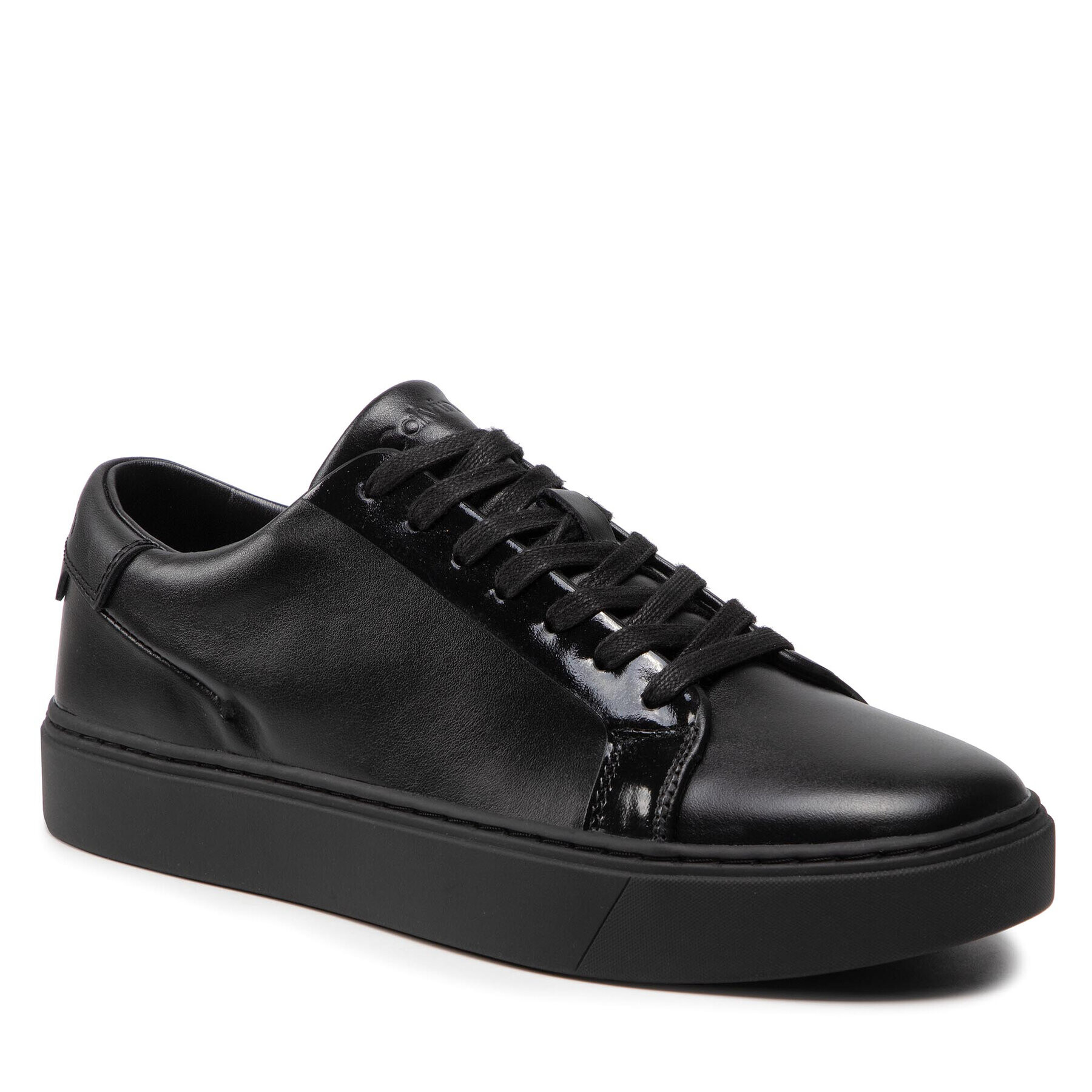 Calvin Klein Сникърси Low Top Lace Up Bonded HM0HM00322 Черен - Pepit.bg