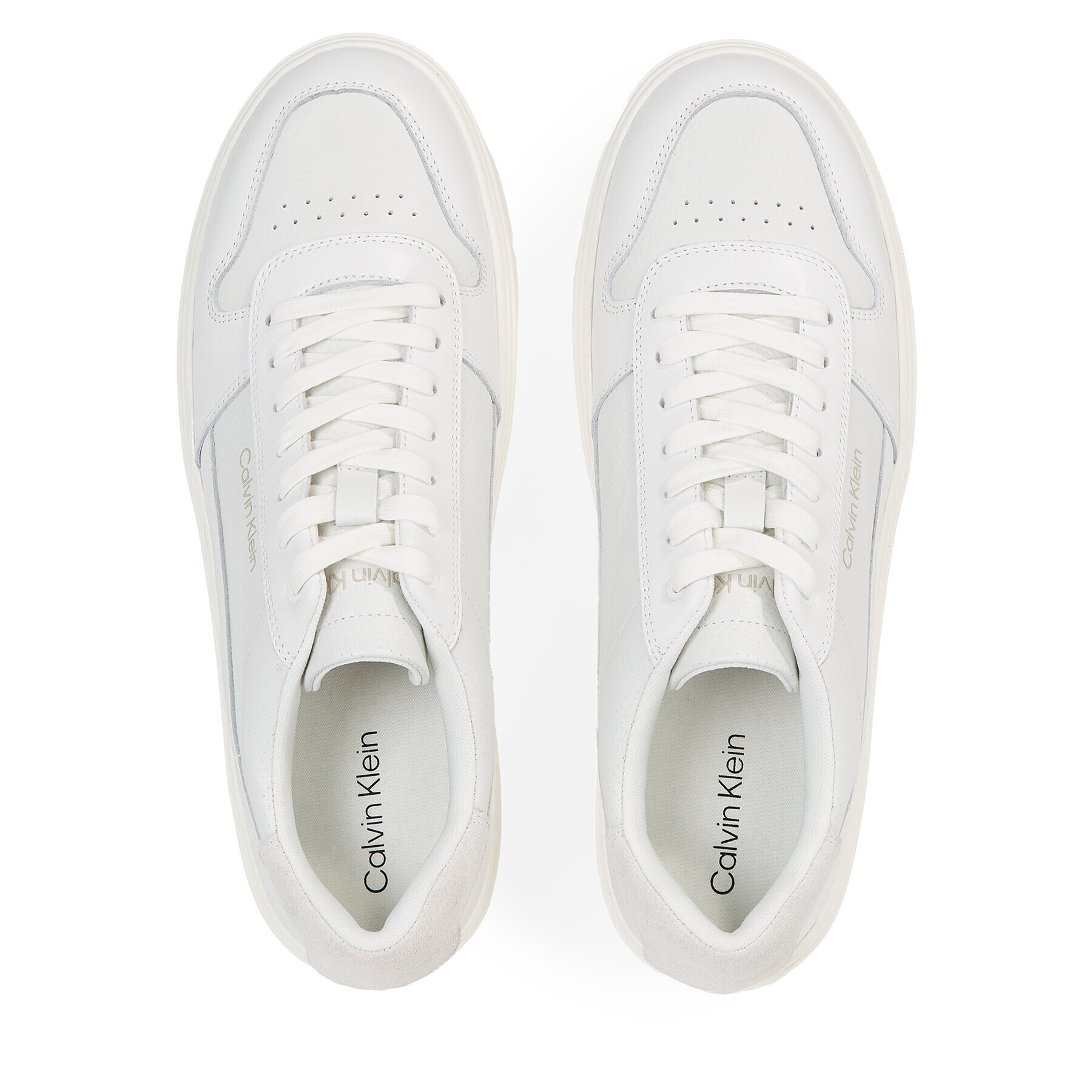 Calvin Klein Сникърси Low Top Lace Up Bskt HM0HM01254 Бял - Pepit.bg