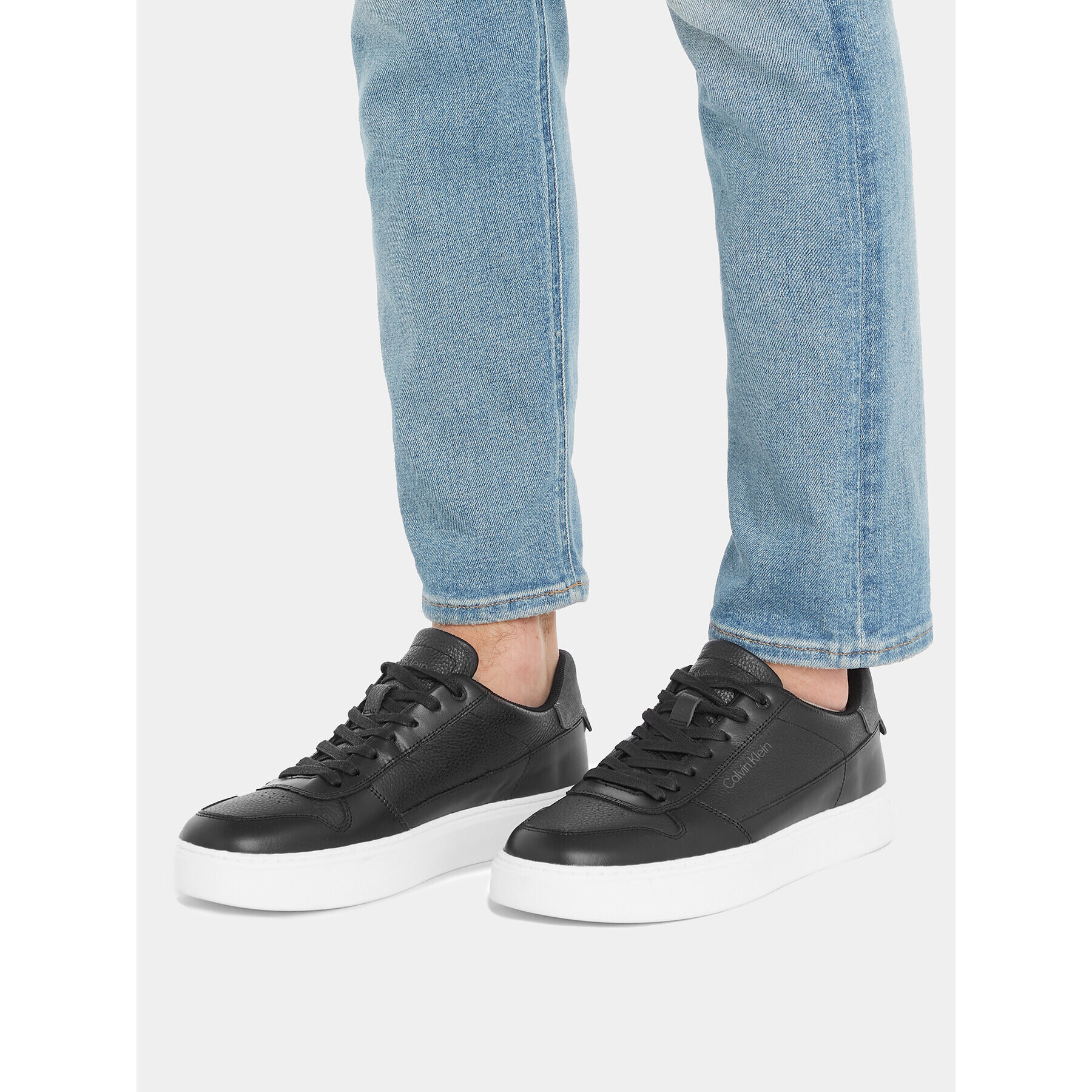 Calvin Klein Сникърси Low Top Lace Up Bskt HM0HM01254 Черен - Pepit.bg