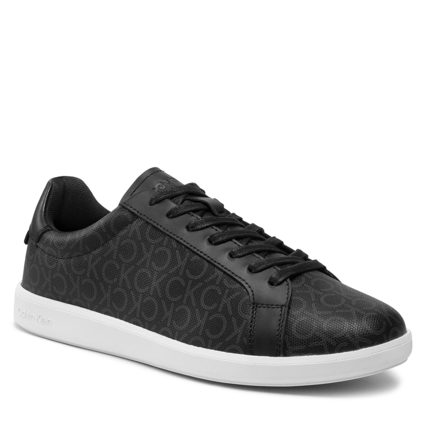 Calvin Klein Сникърси Low Top Lace Up Cv Mono HM0HM00262 Черен - Pepit.bg