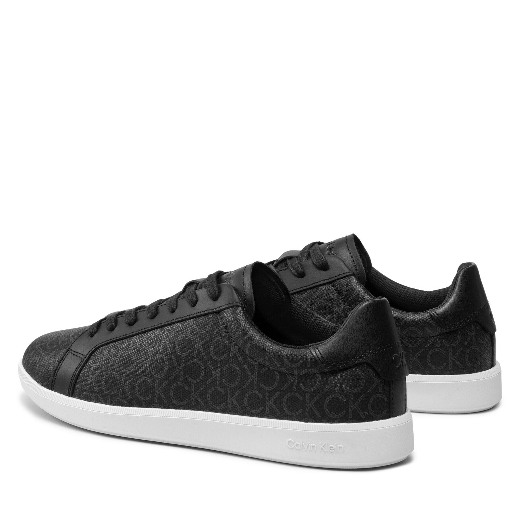 Calvin Klein Сникърси Low Top Lace Up Cv Mono HM0HM00262 Черен - Pepit.bg