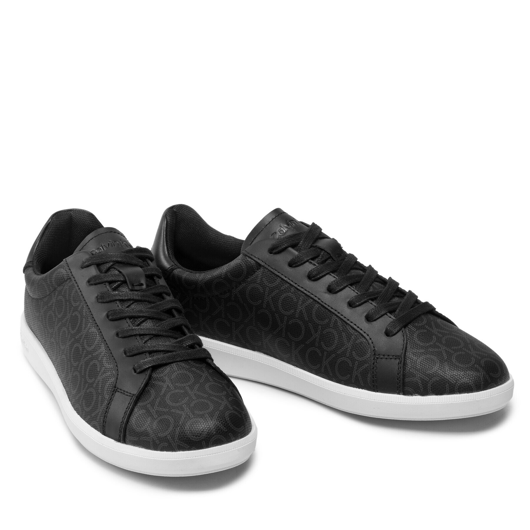 Calvin Klein Сникърси Low Top Lace Up Cv Mono HM0HM00262 Черен - Pepit.bg