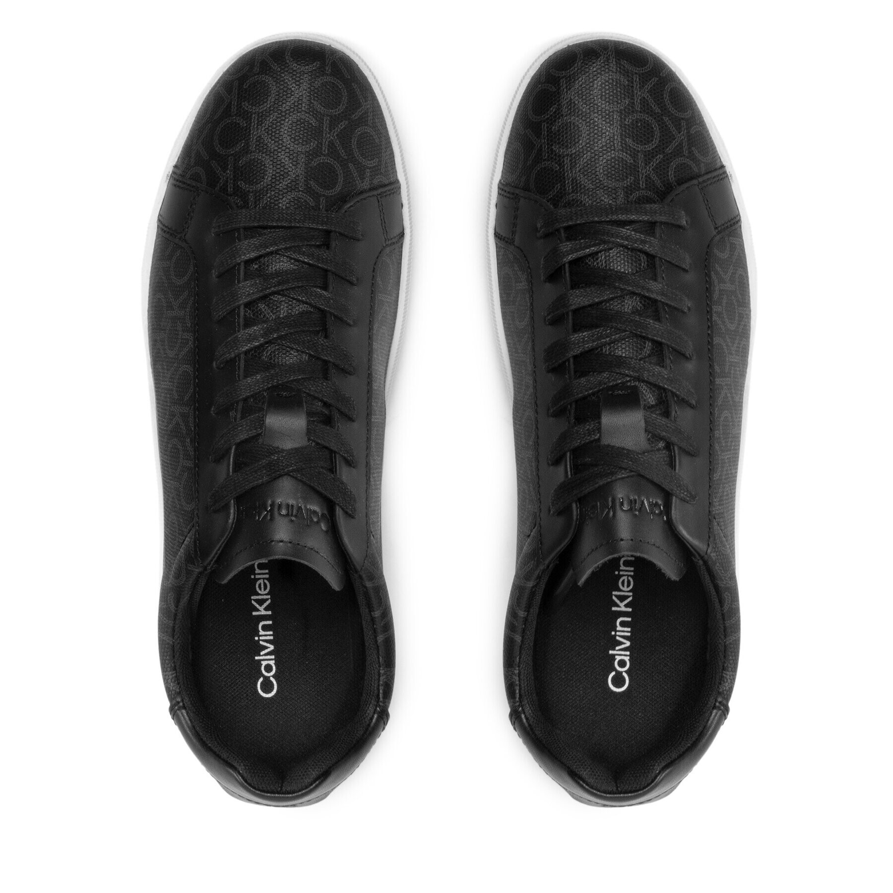 Calvin Klein Сникърси Low Top Lace Up Cv Mono HM0HM00262 Черен - Pepit.bg