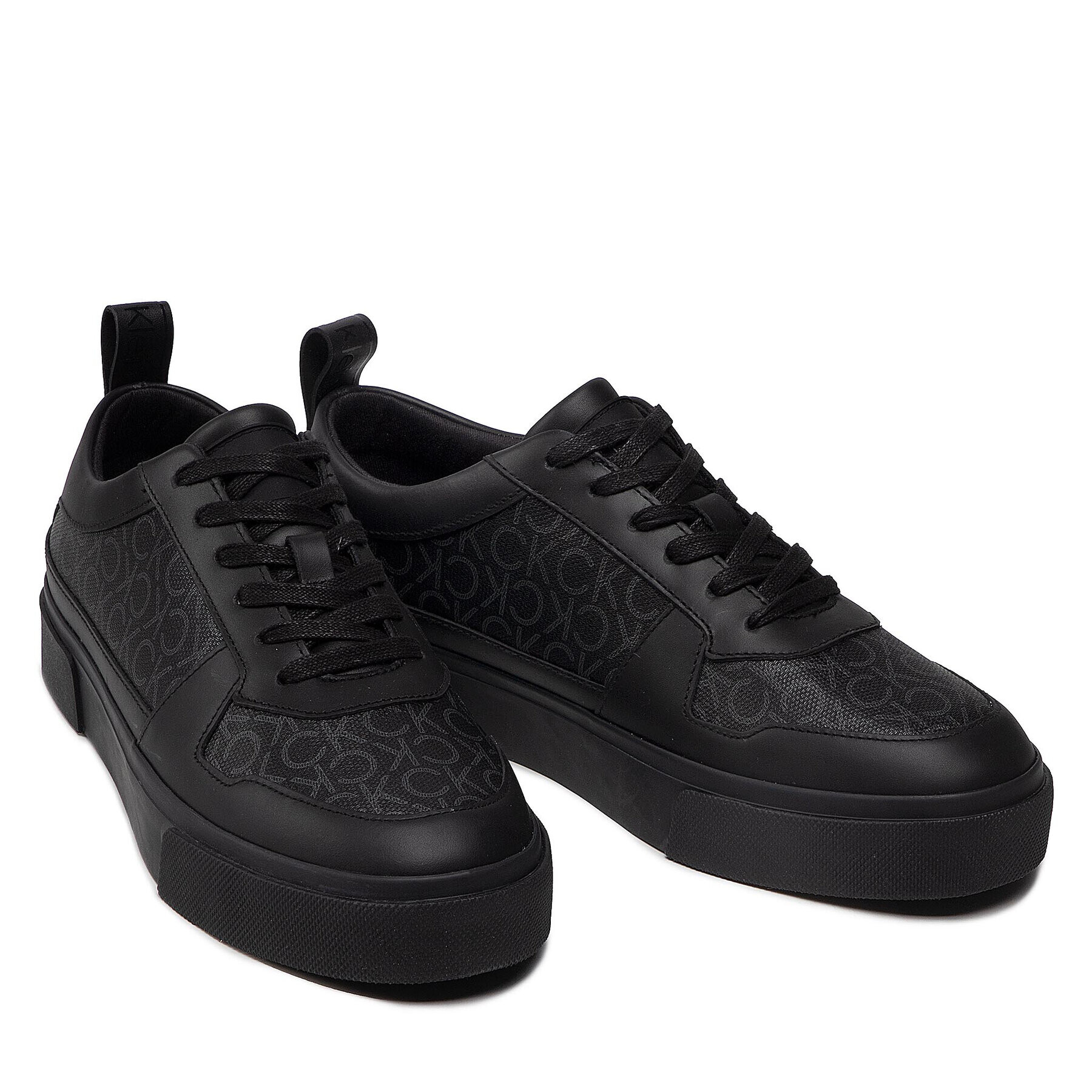 Calvin Klein Сникърси Low Top Lace Up Cv Mono HM0HM00530 Черен - Pepit.bg