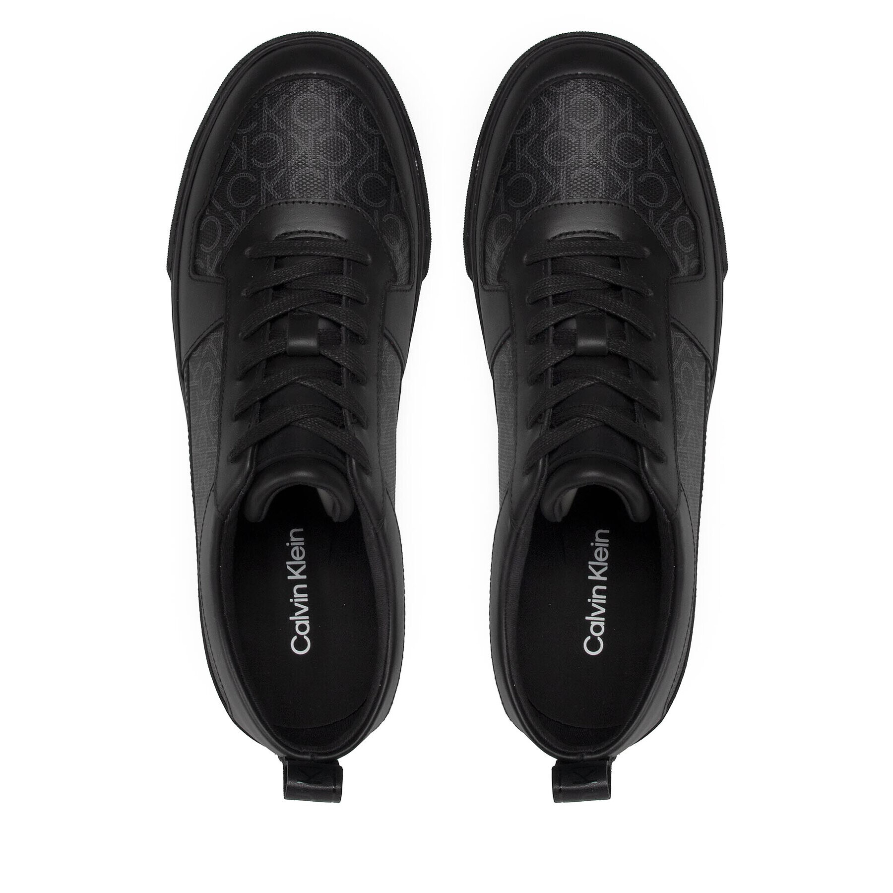 Calvin Klein Сникърси Low Top Lace Up Cv Mono HM0HM00530 Черен - Pepit.bg