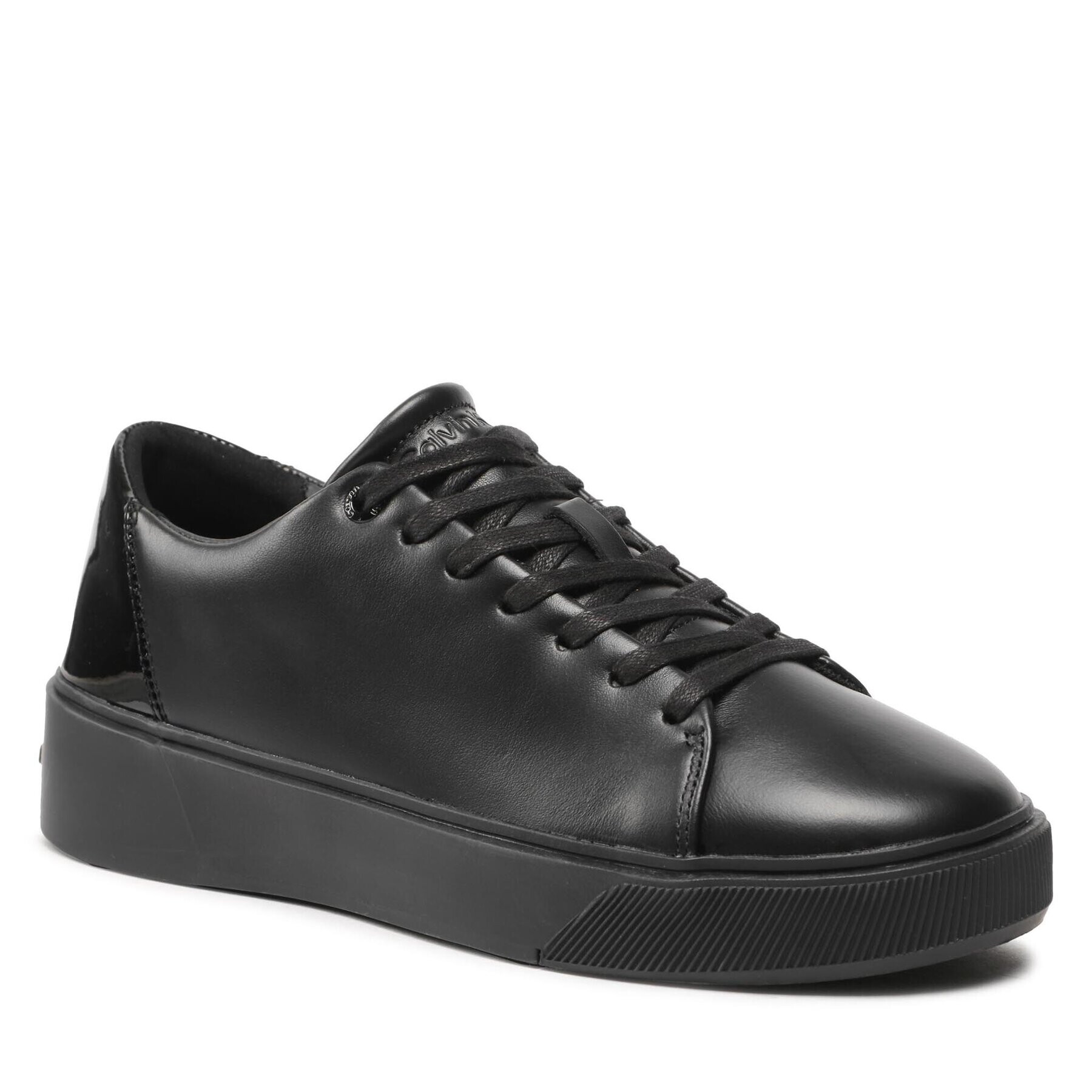 Calvin Klein Сникърси Low Top Lace Up Festive HM0HM00869 Черен - Pepit.bg